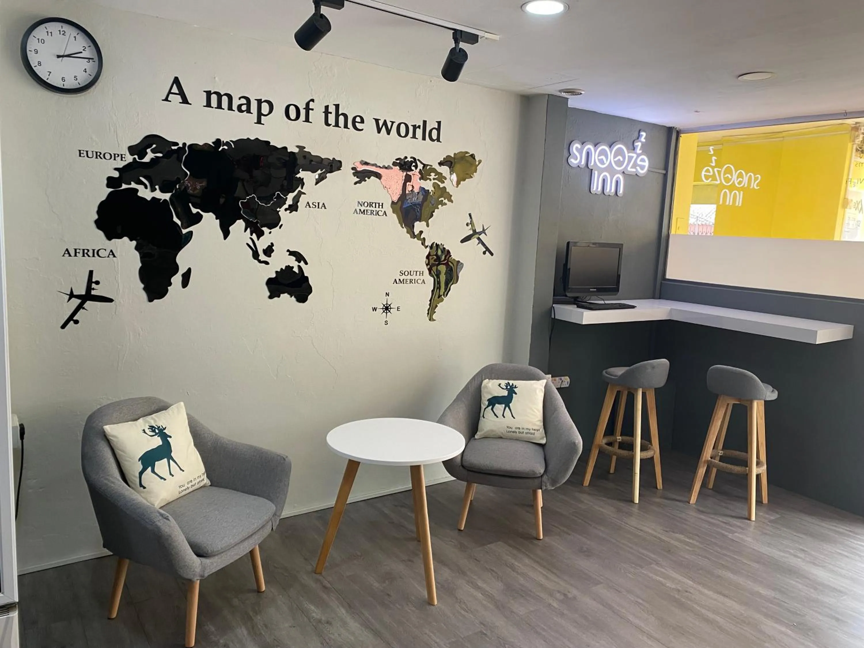 Lobby or reception in Kawan Hostel