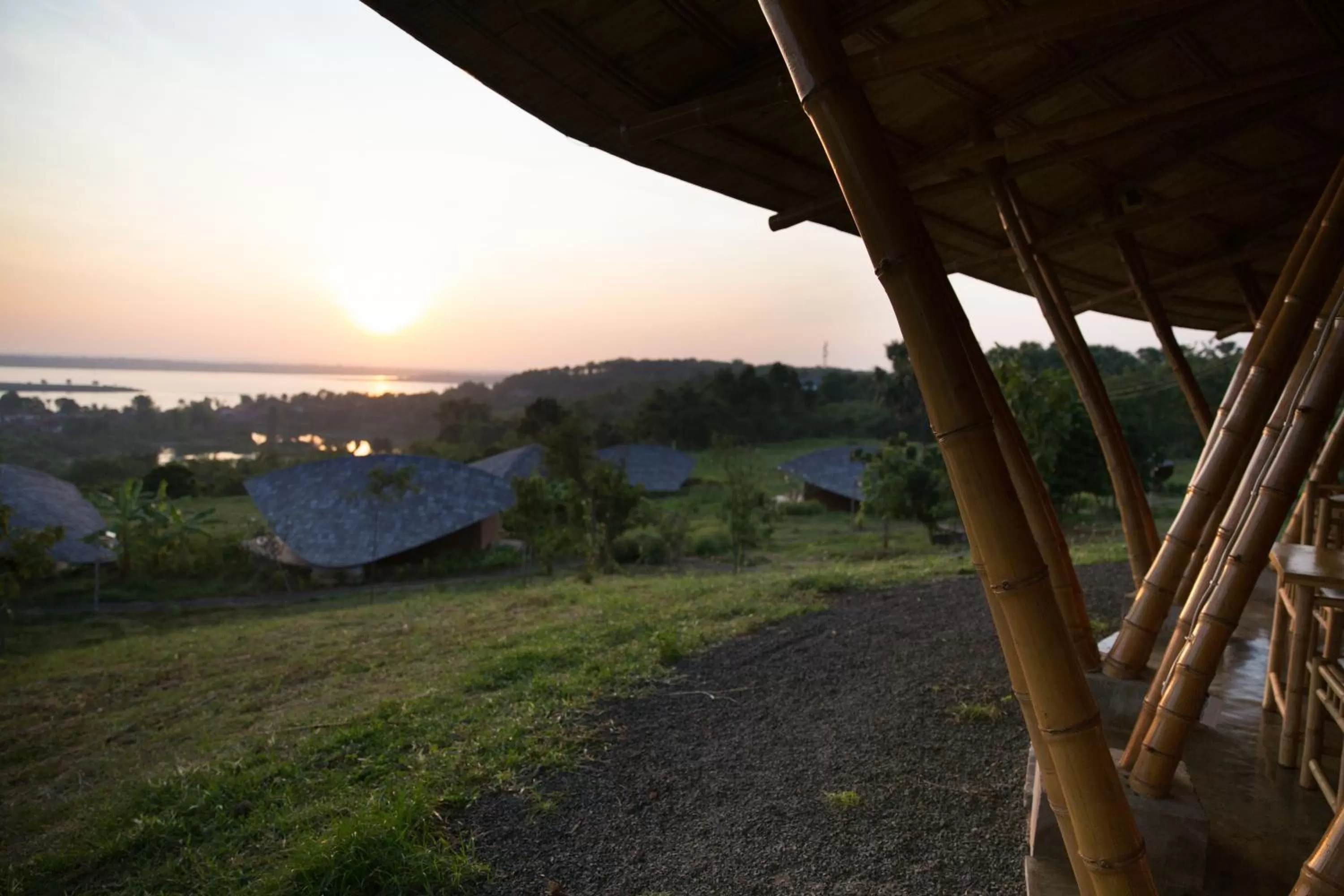 Sunrise in Hanchey Bamboo Resort