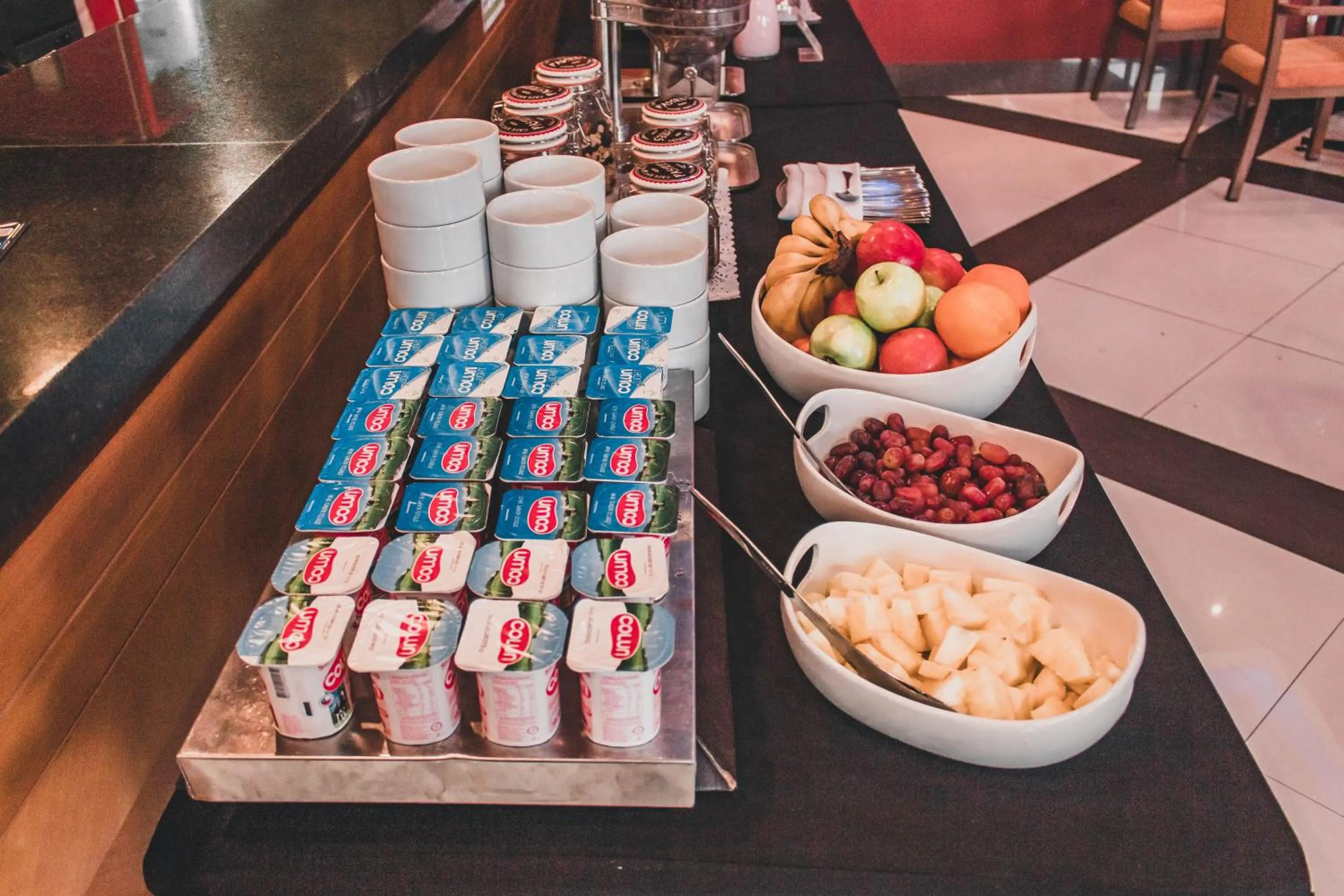 Buffet breakfast in Hotel Diego de Almagro Coyhaique