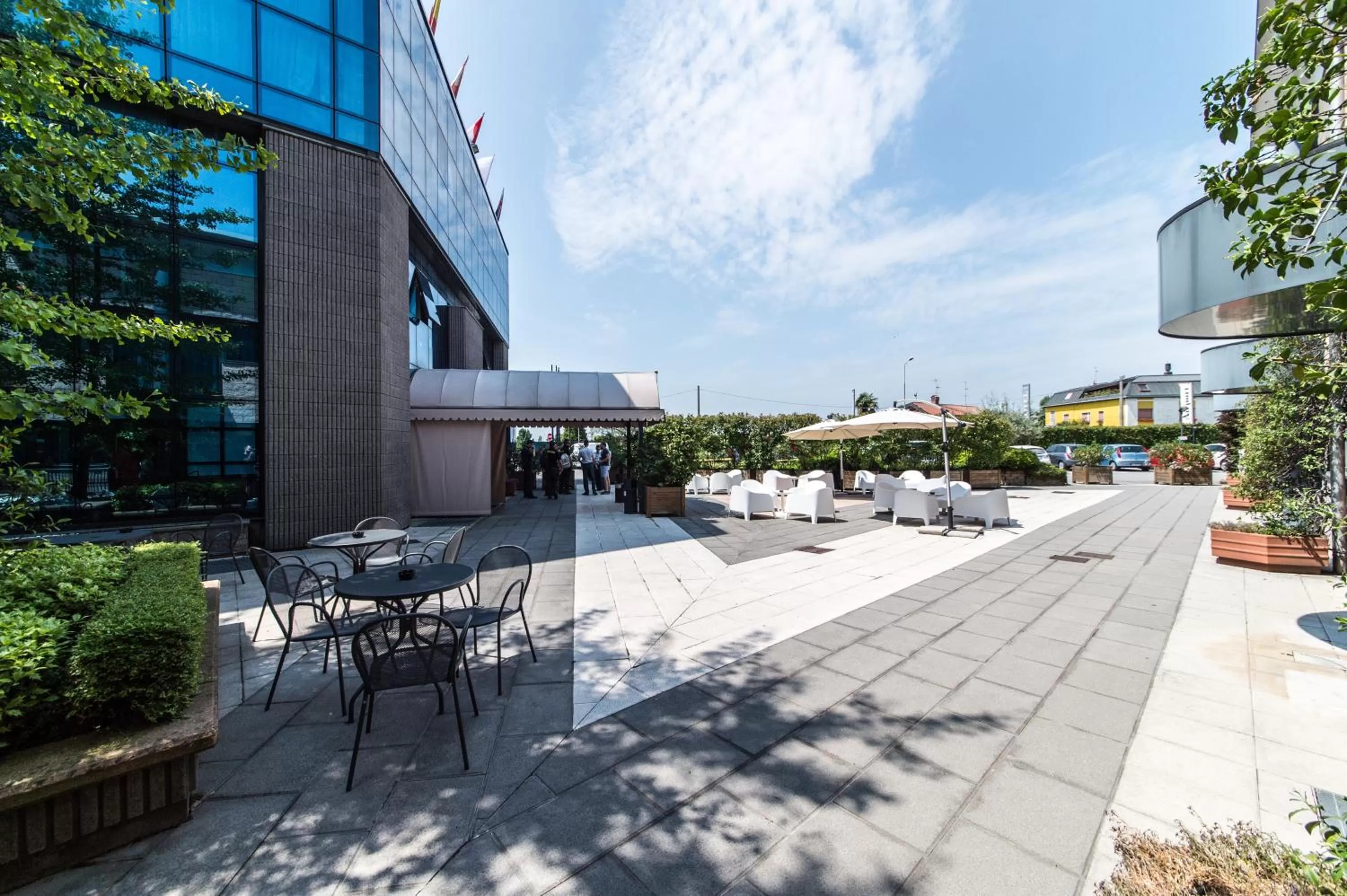 Patio in Airport Hotel Bergamo