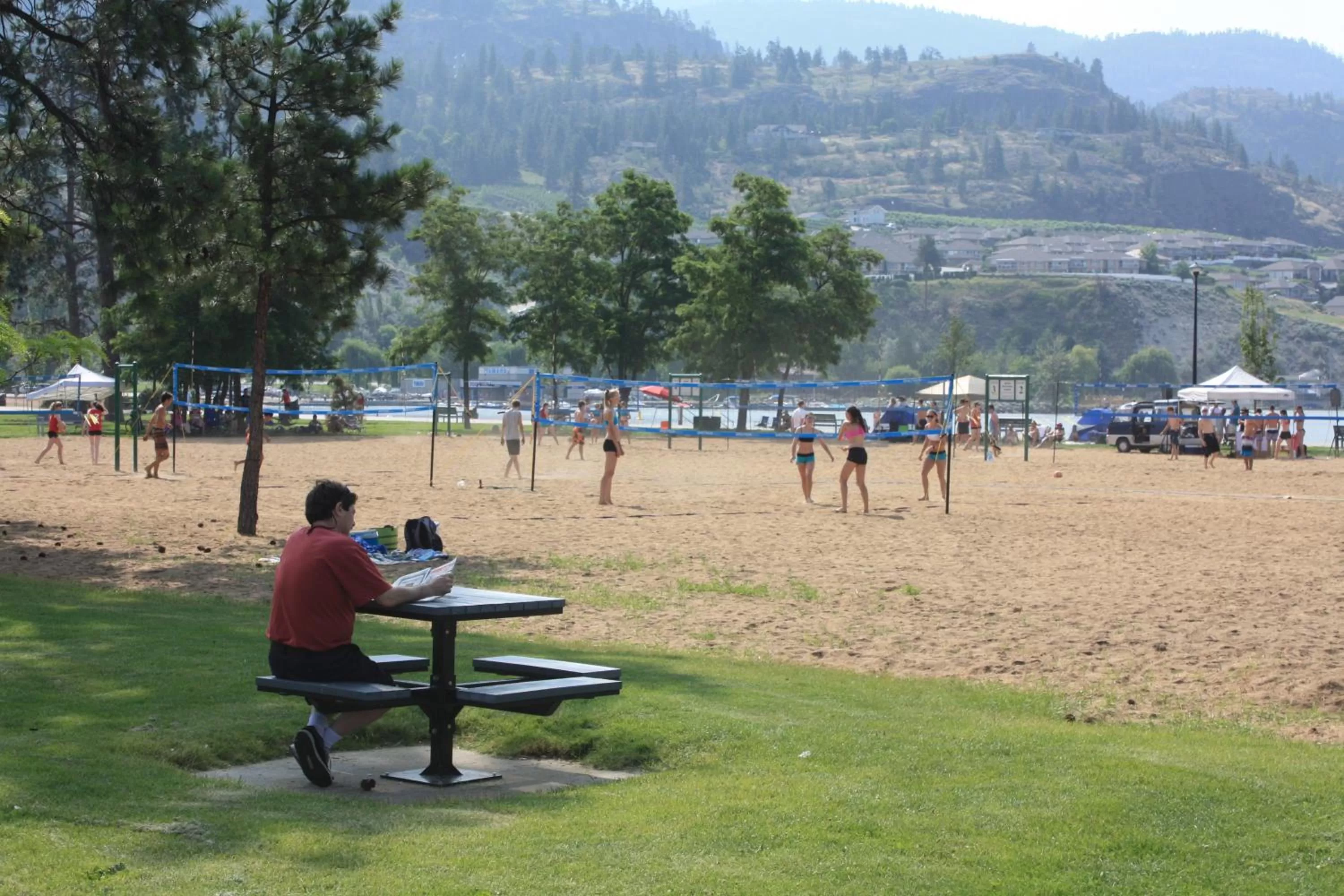 People in Sunny Beach Motel