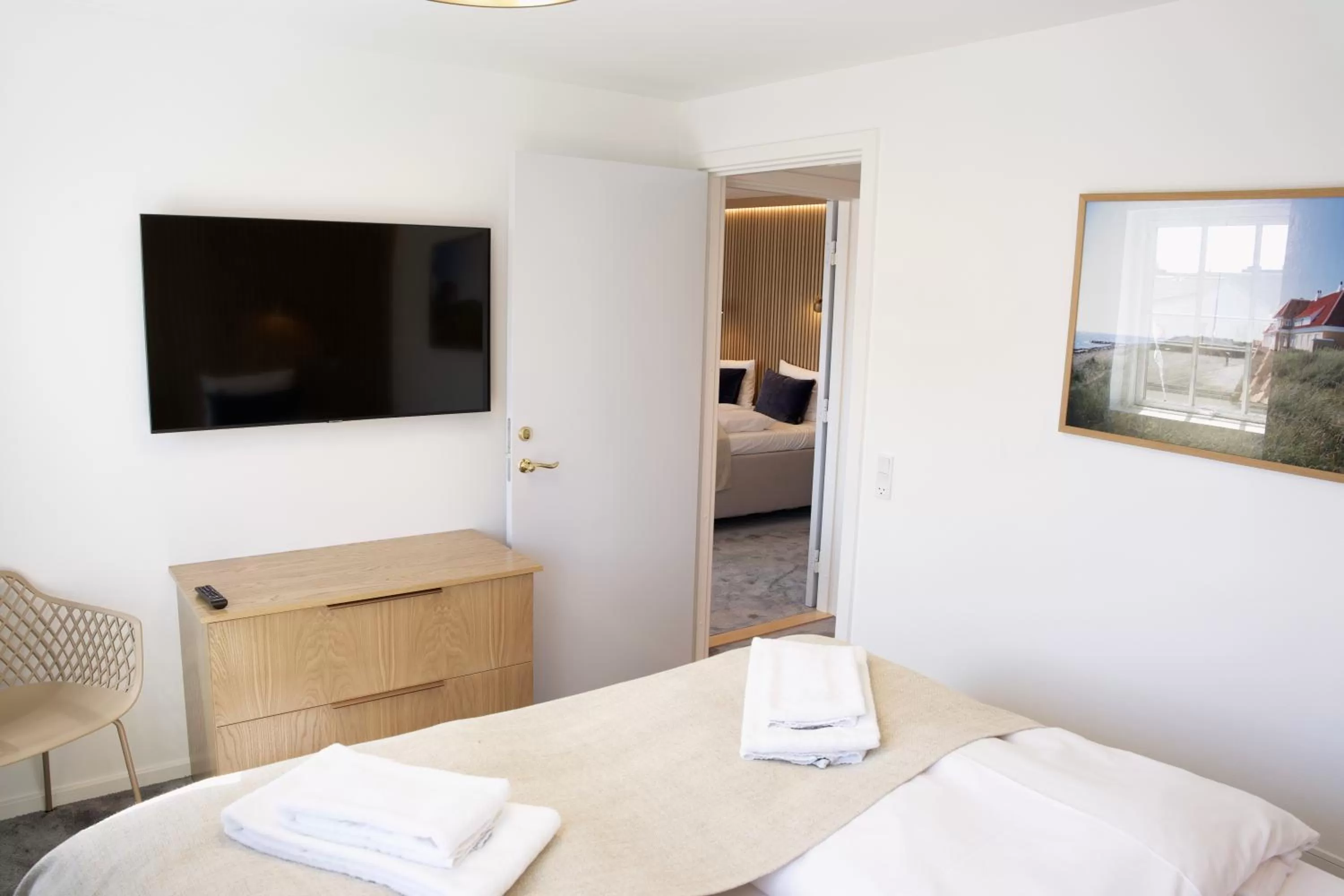 Bed in Skagen Harbour Hotel