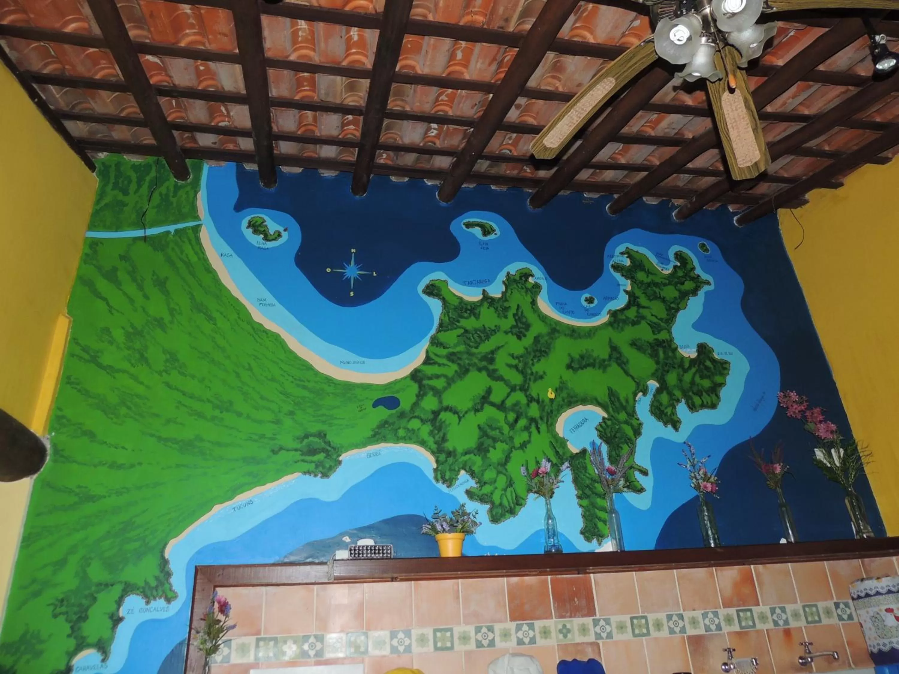 Decorative detail in Pousada Akaroa