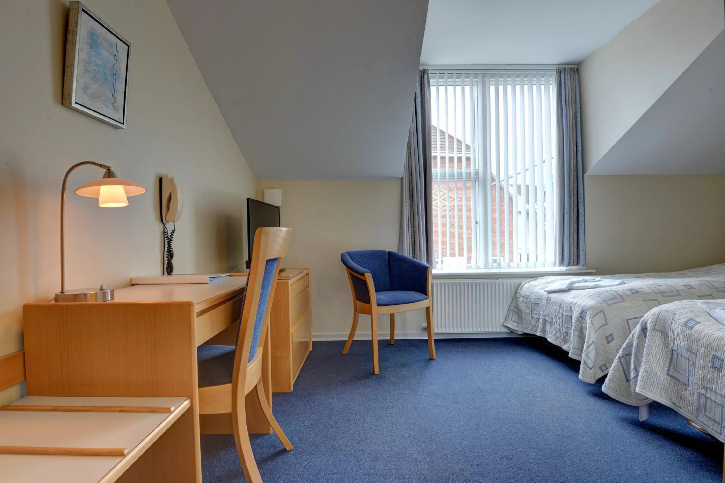 Bedroom, Bed in Hotel Røde-Kro