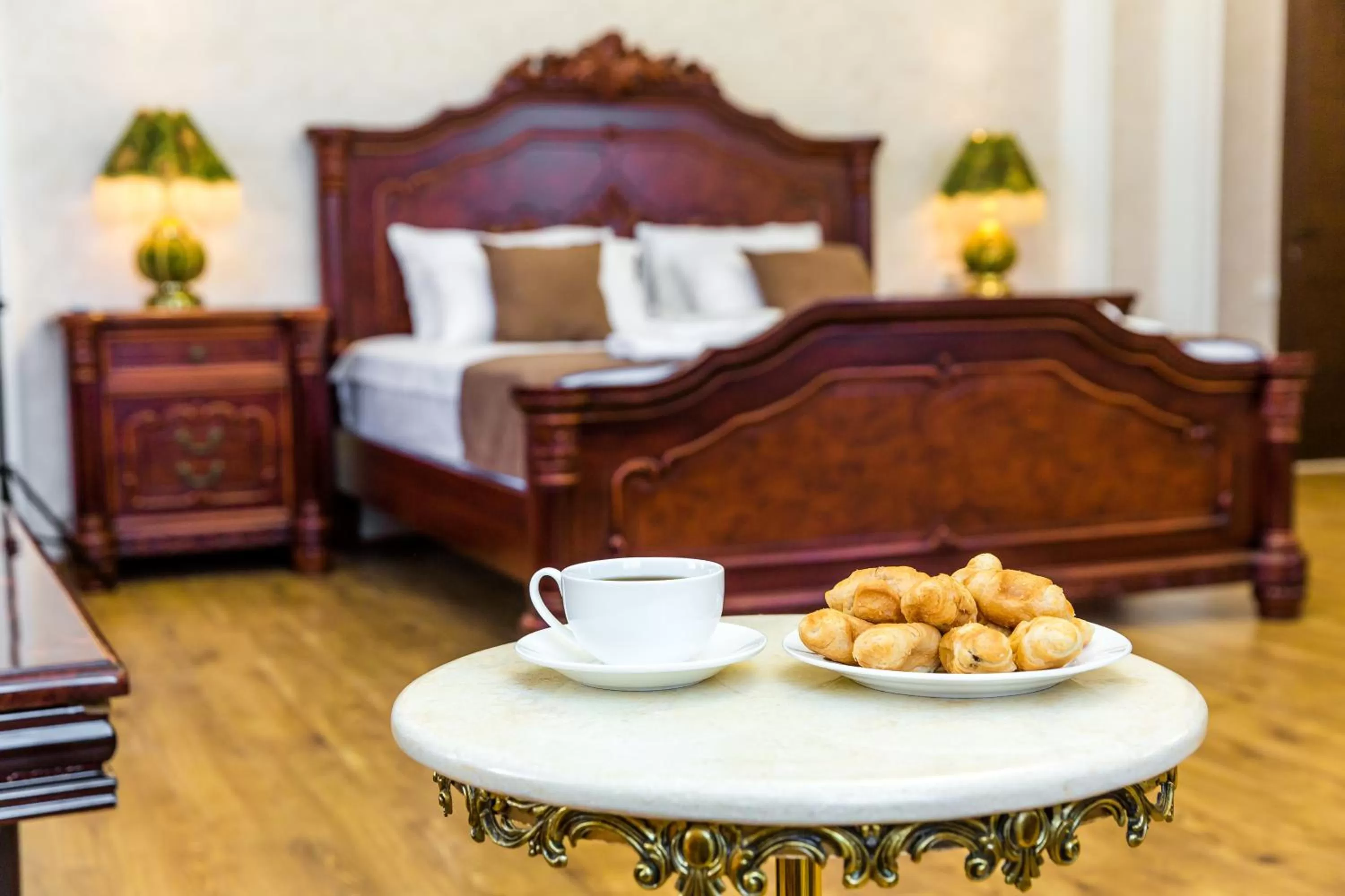 Bed in Elia Palace Hotel