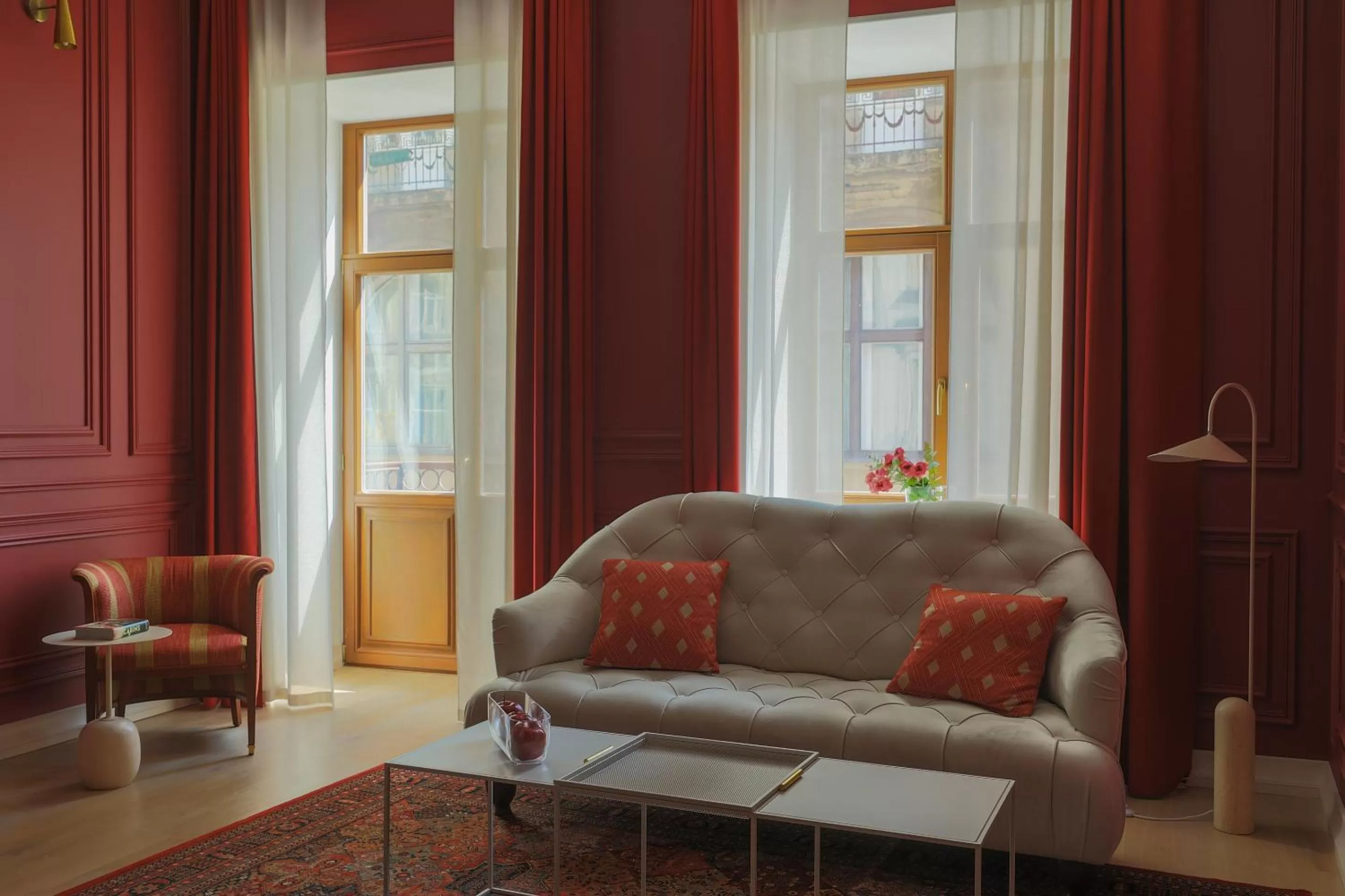 Seating area in Leopolis Hotel