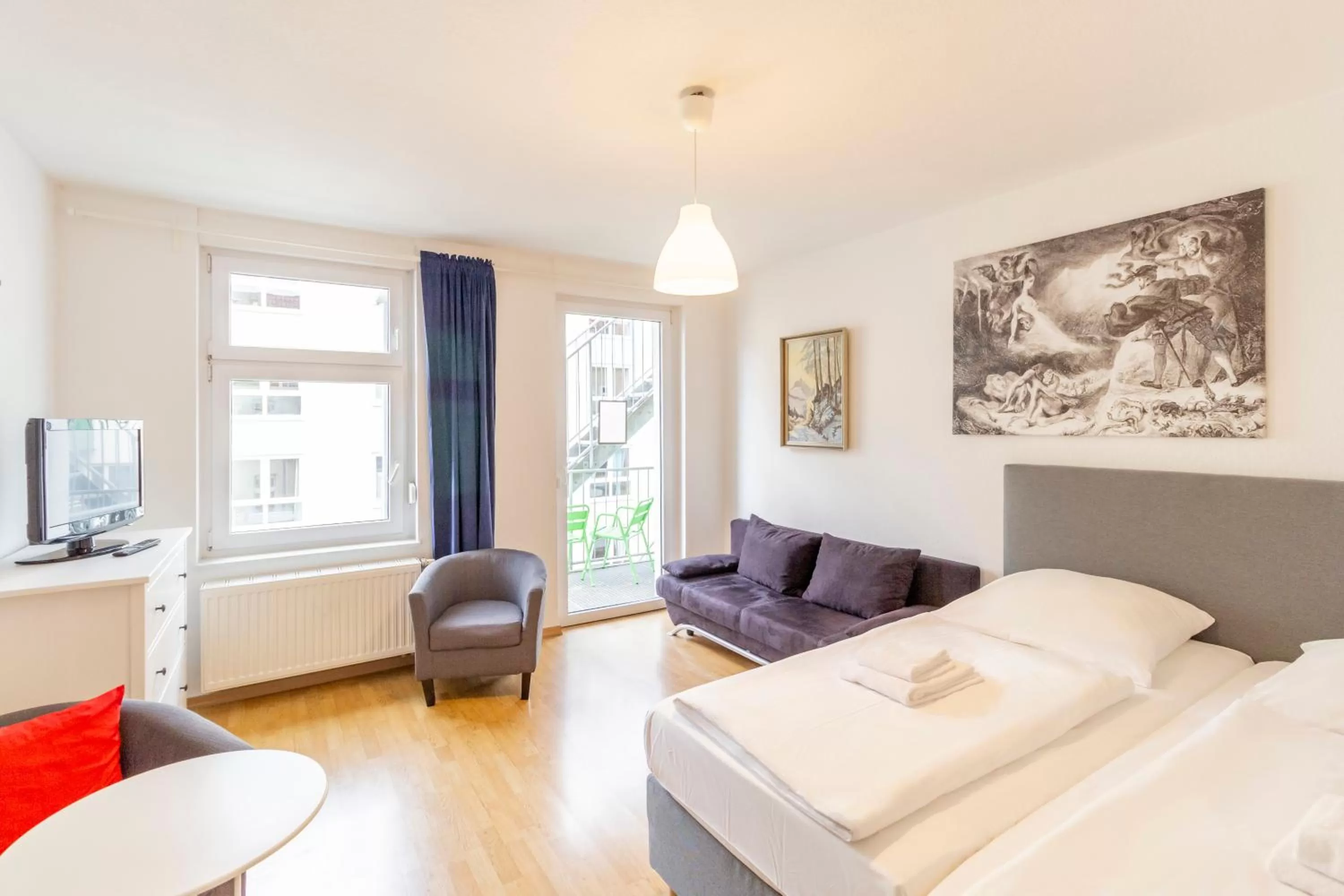 Bed in Hotel Markgraf Leipzig