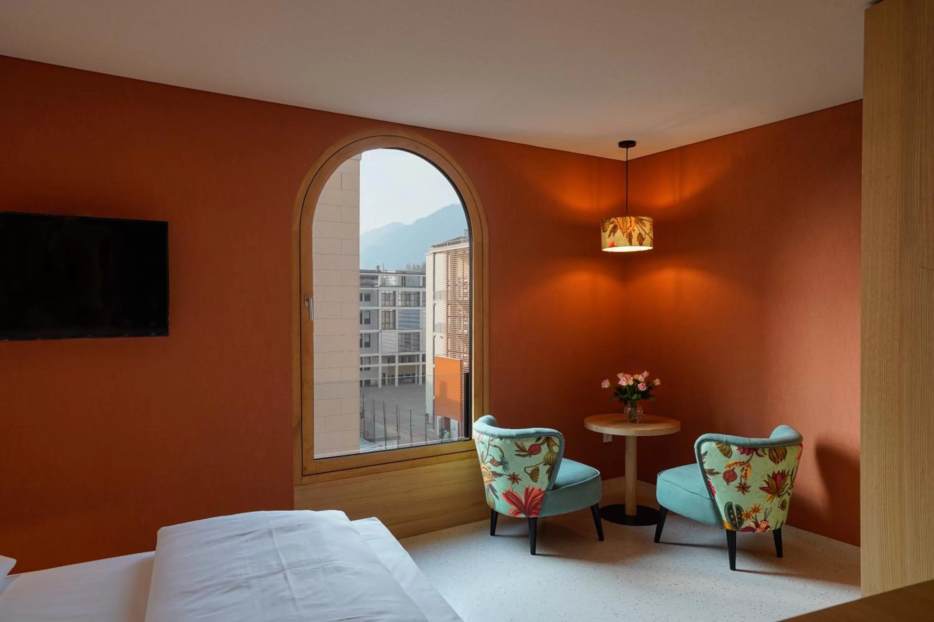 Seating area, Bed in Hotel La Briosa