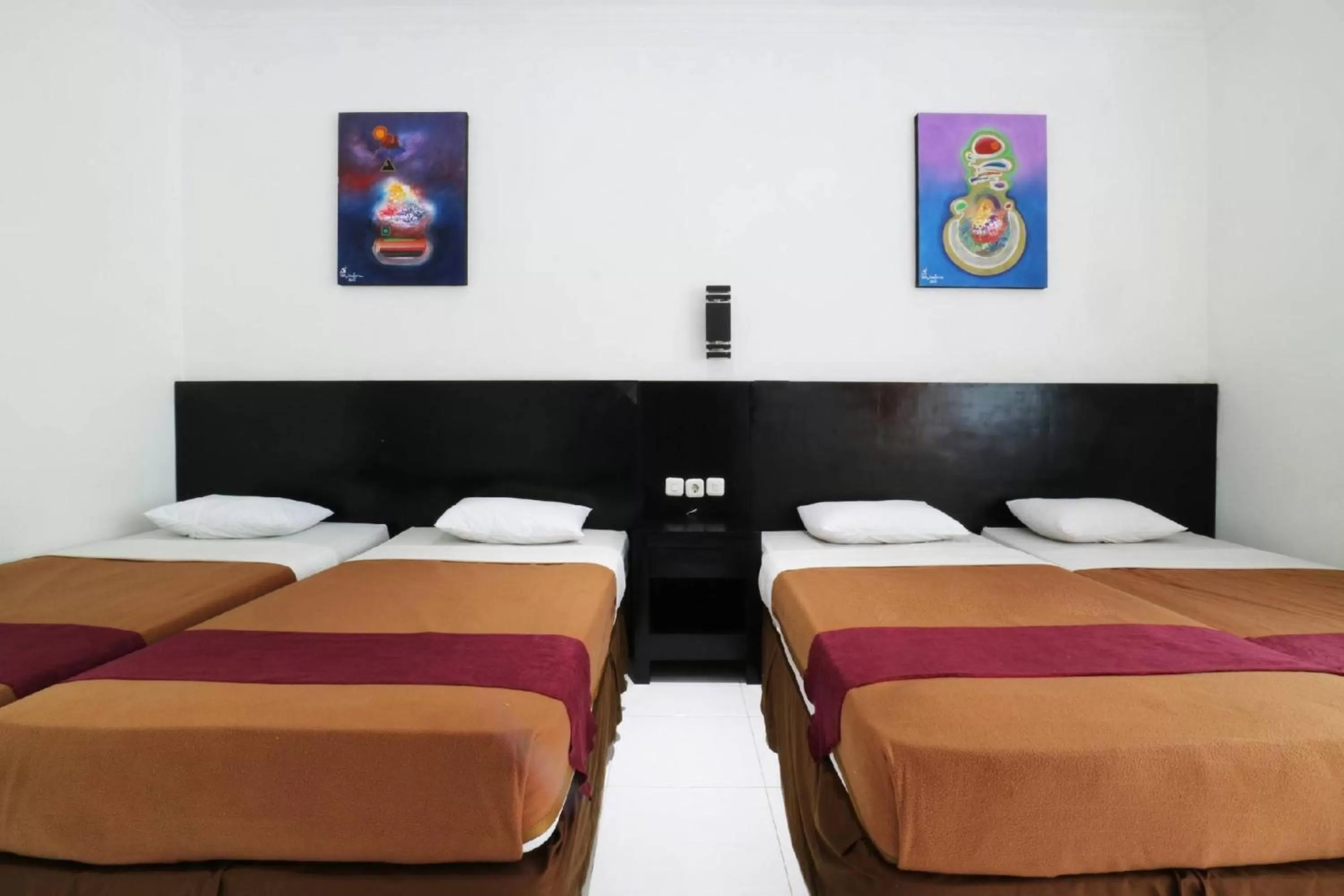 Bed in Narima Resort Hotel