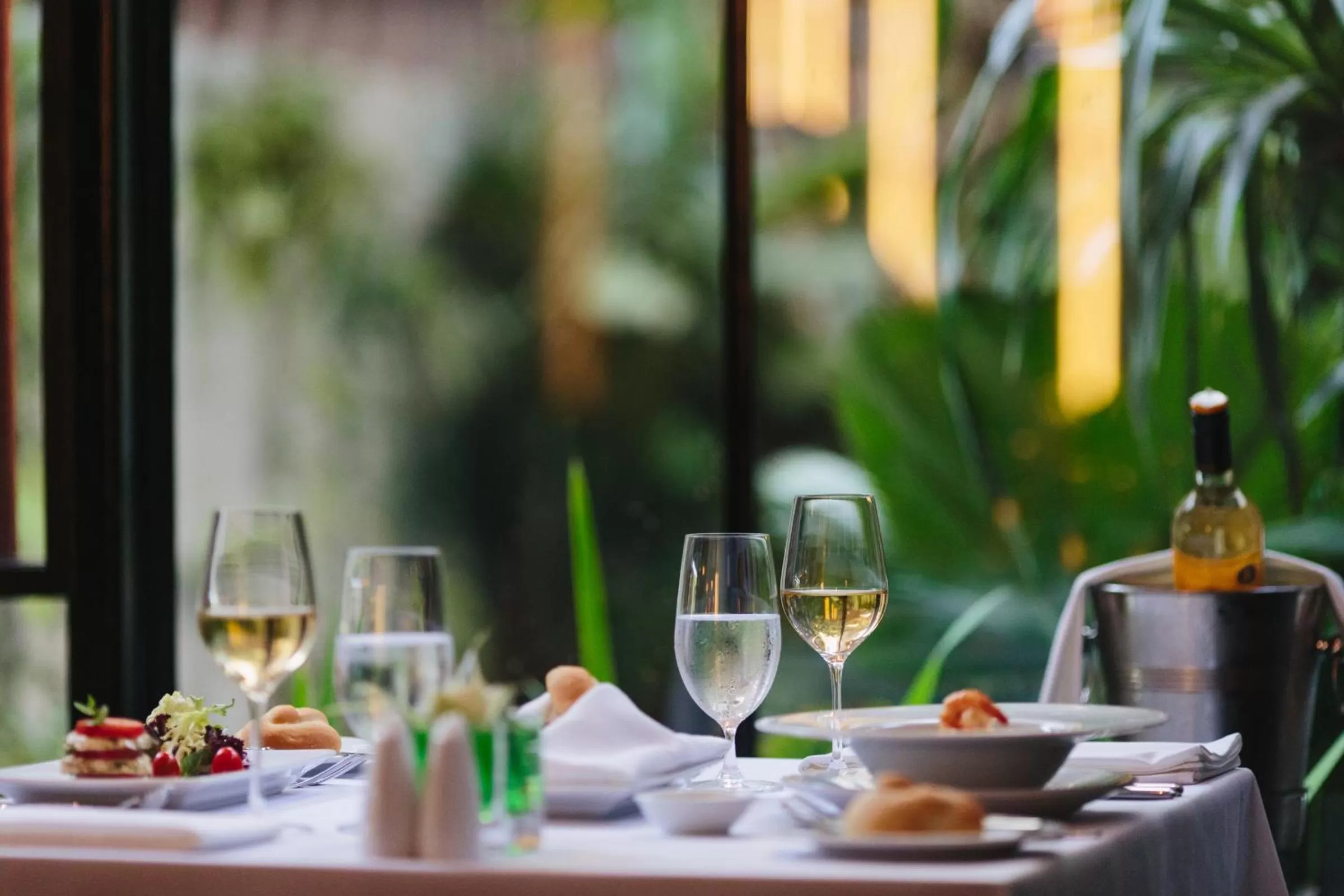 Dining area in The Aviary Hotel