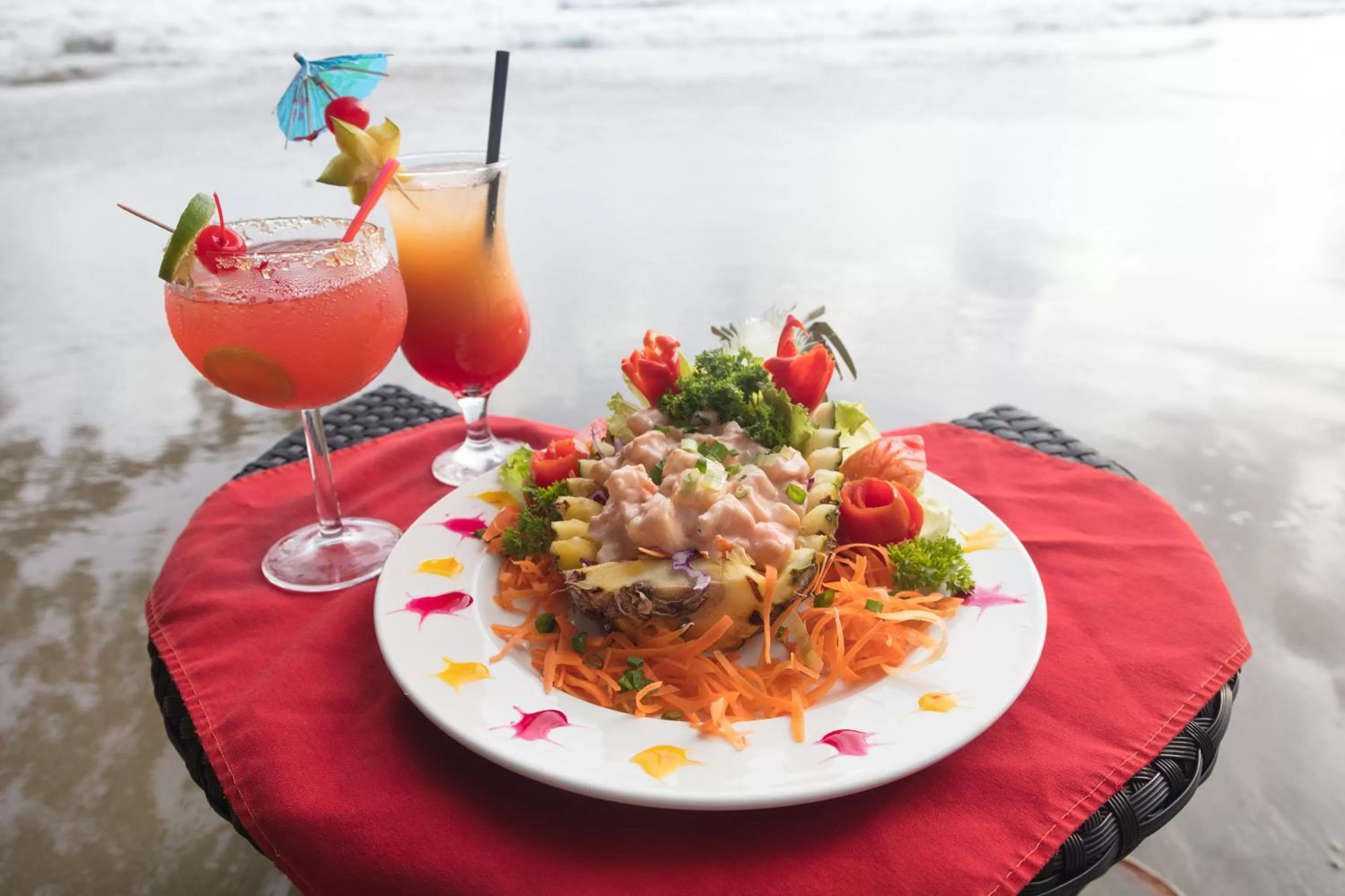 Alcoholic drinks in Half Moon Blue Hotel