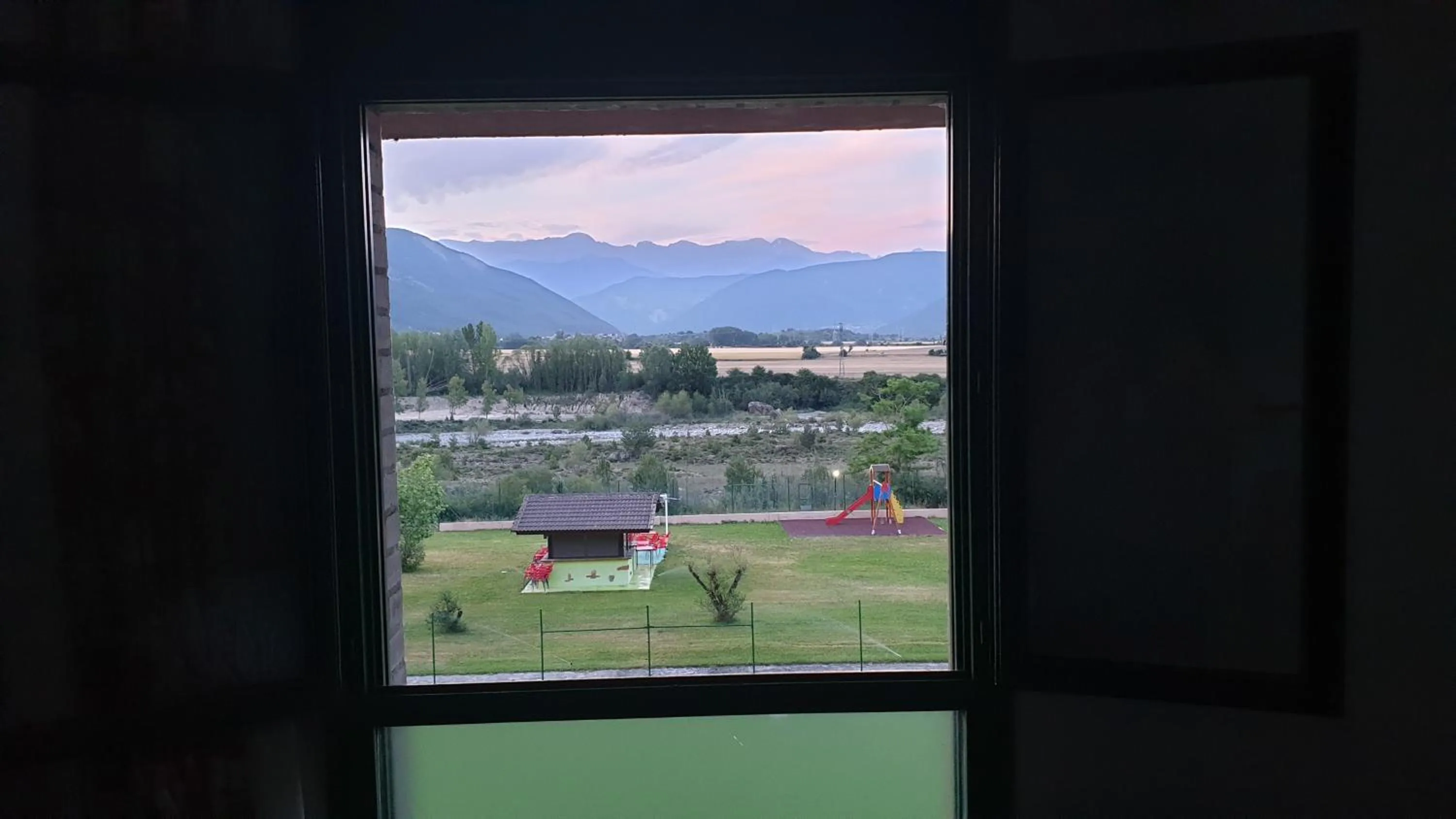 Garden view in Sabiñanigo Camp & Hotel