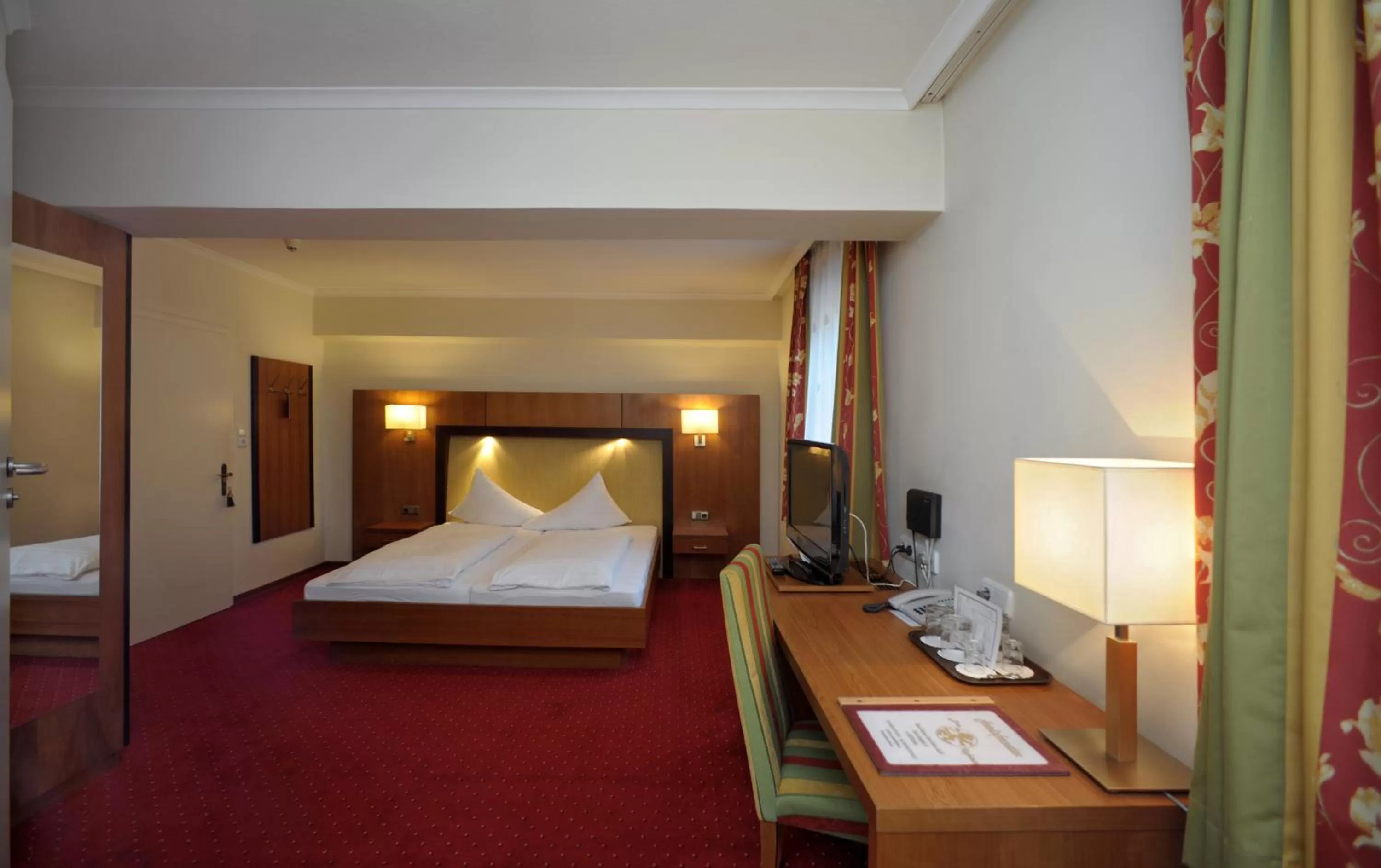 Photo of the whole room, Bed in Hotel Goldener Löwe