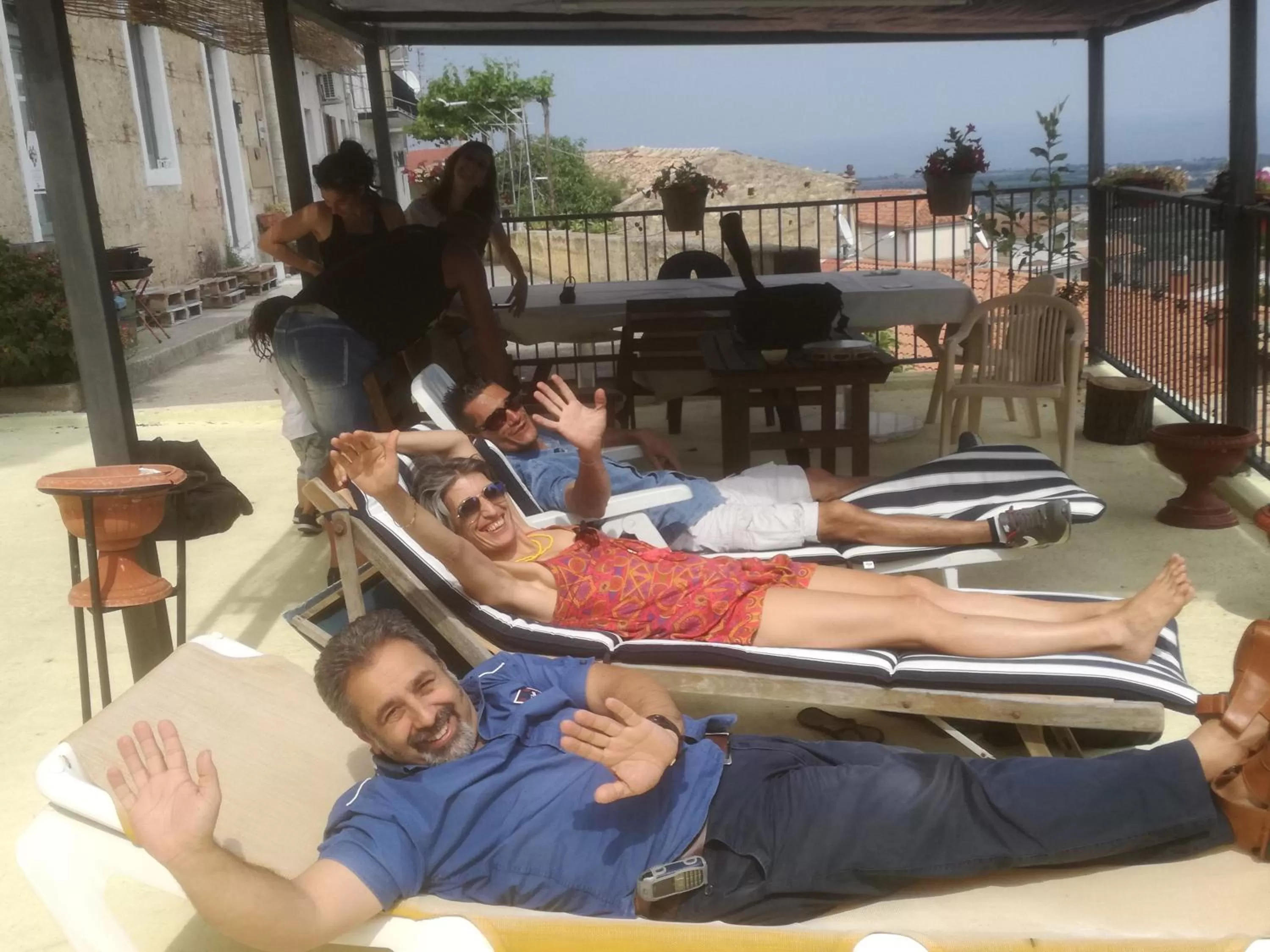 group of guests in La Panoramica