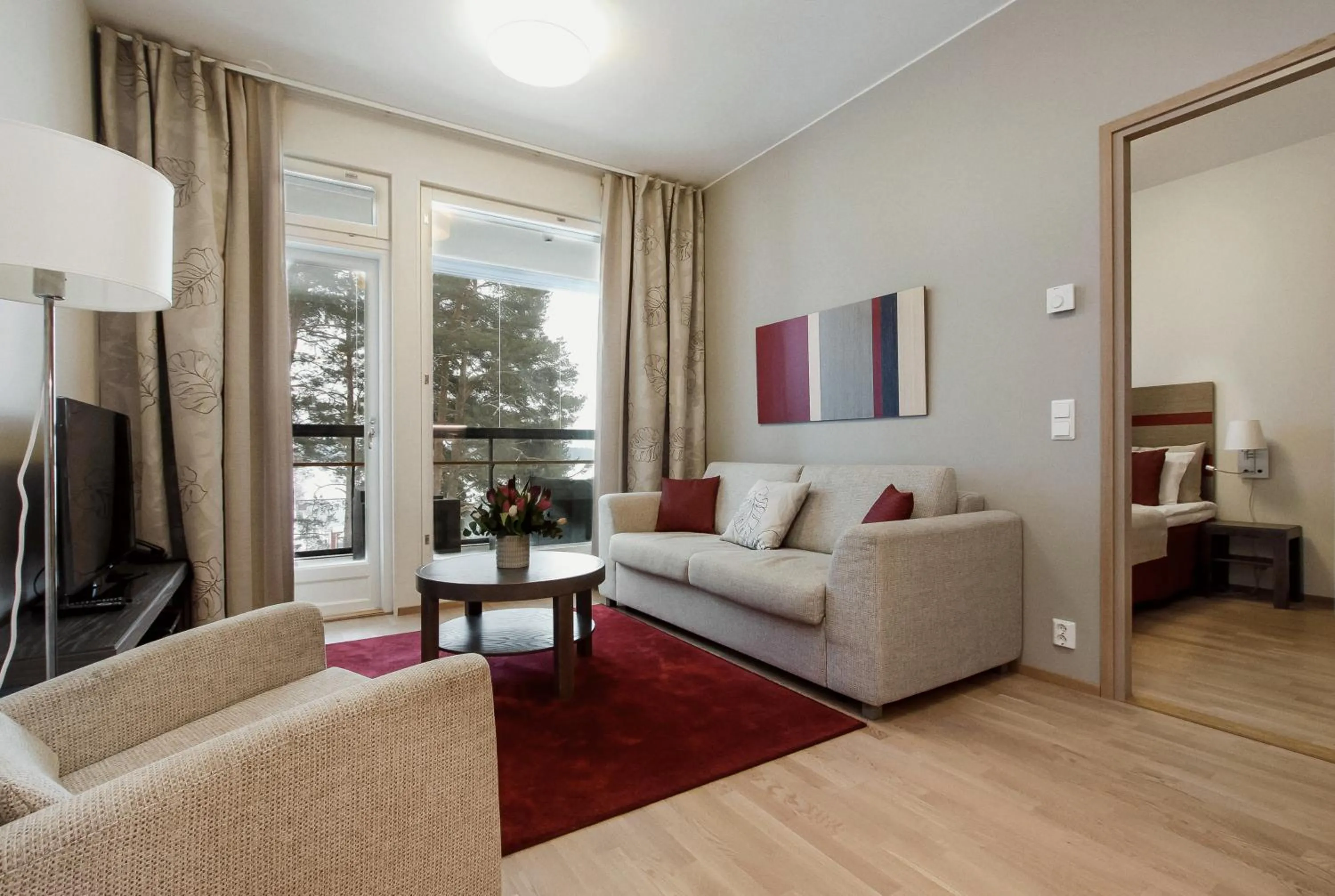 TV and multimedia in Holiday Club Saimaa Apartments