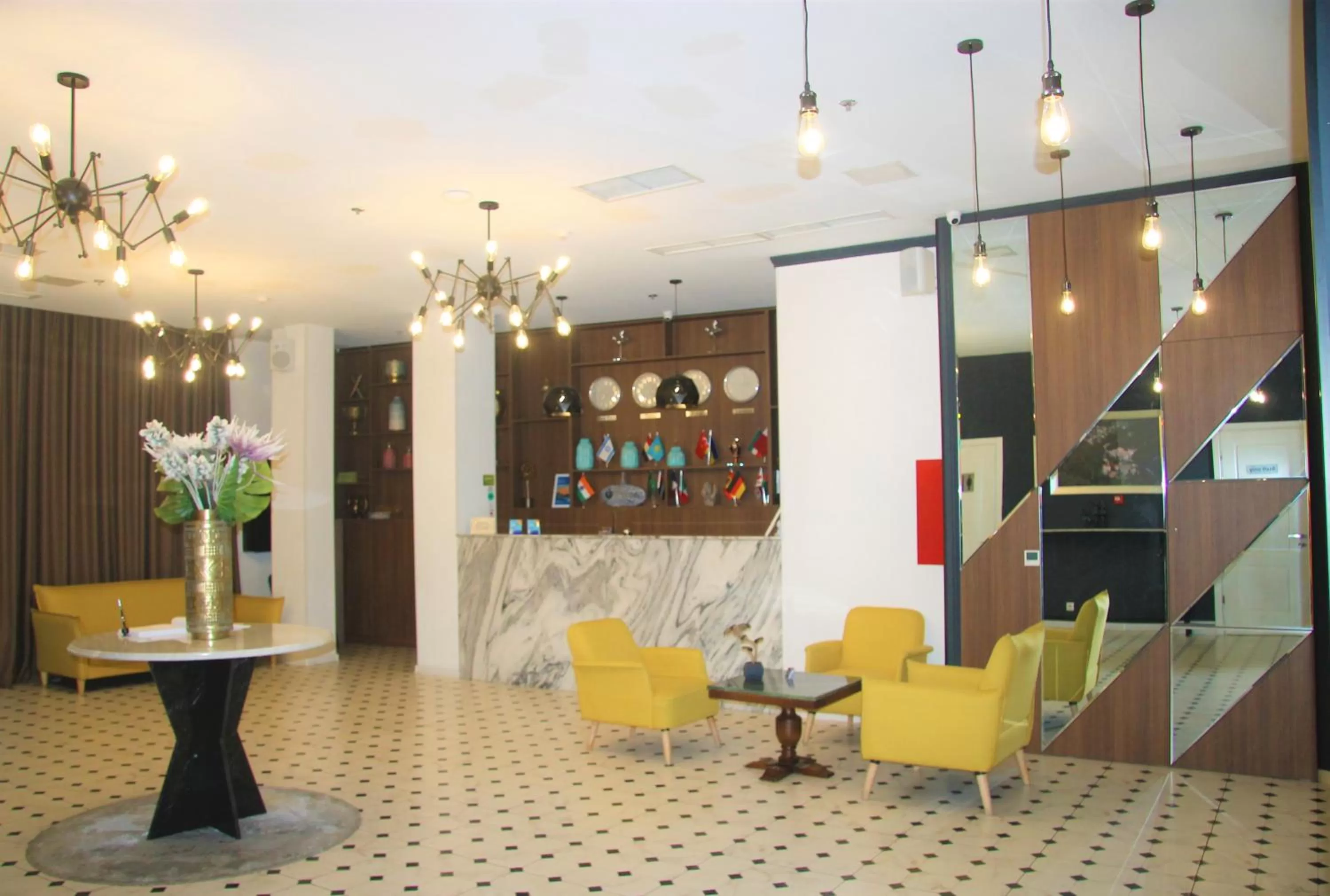 Lobby or reception in Bricks Hotel Tbilisi