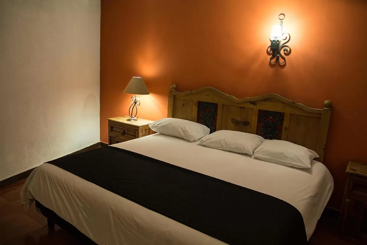 Bed in Hotel Posada Santa Bertha