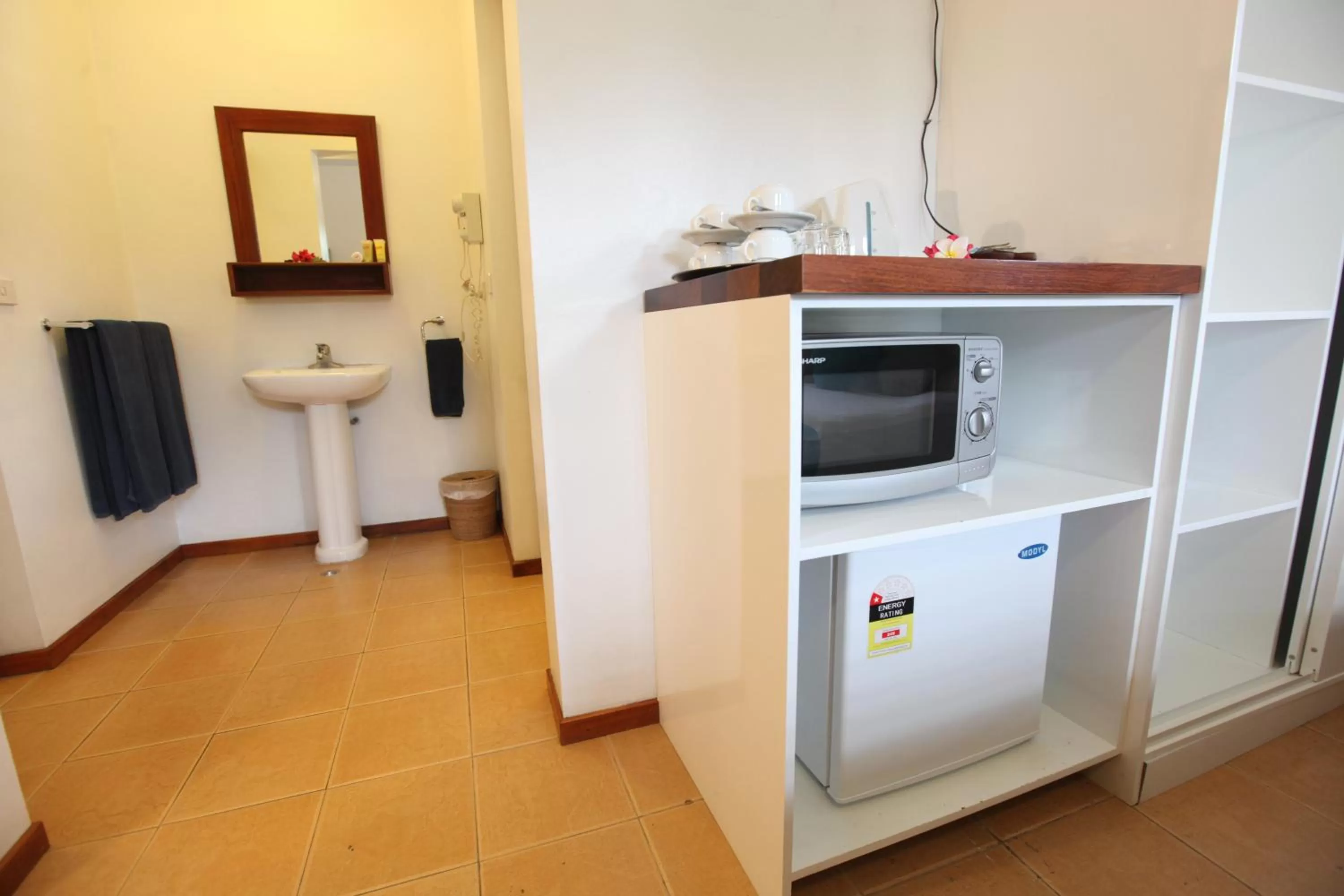 Bathroom in Moorings Hotel