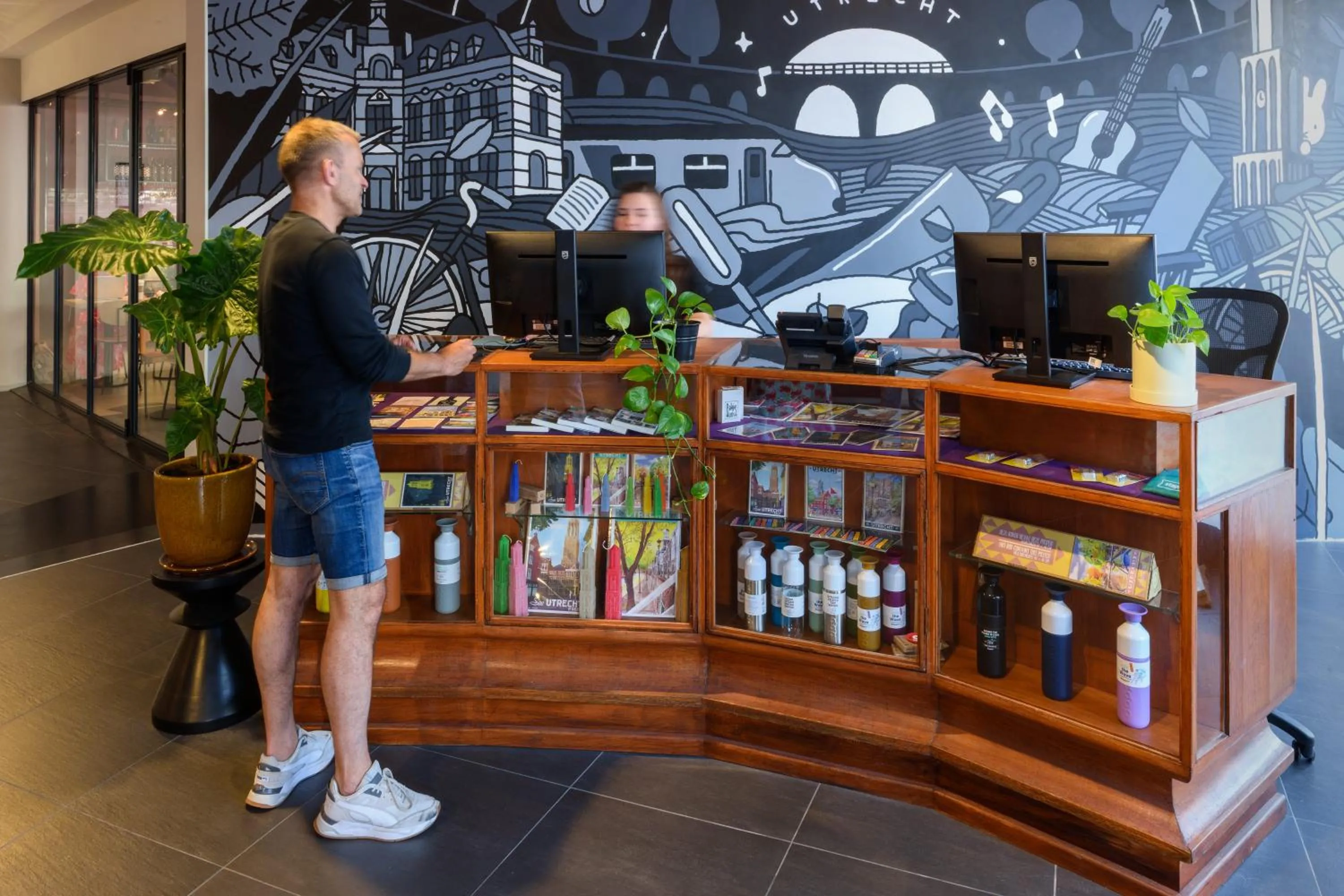 Lobby or reception in Stayokay Hostel Utrecht Centrum