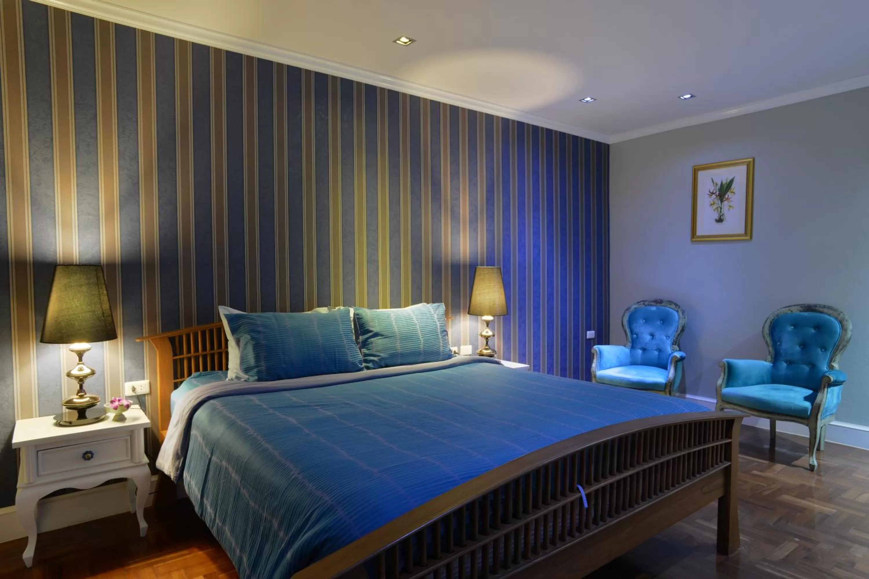 Decorative detail, Bed in At Pingnakorn Huaykaew