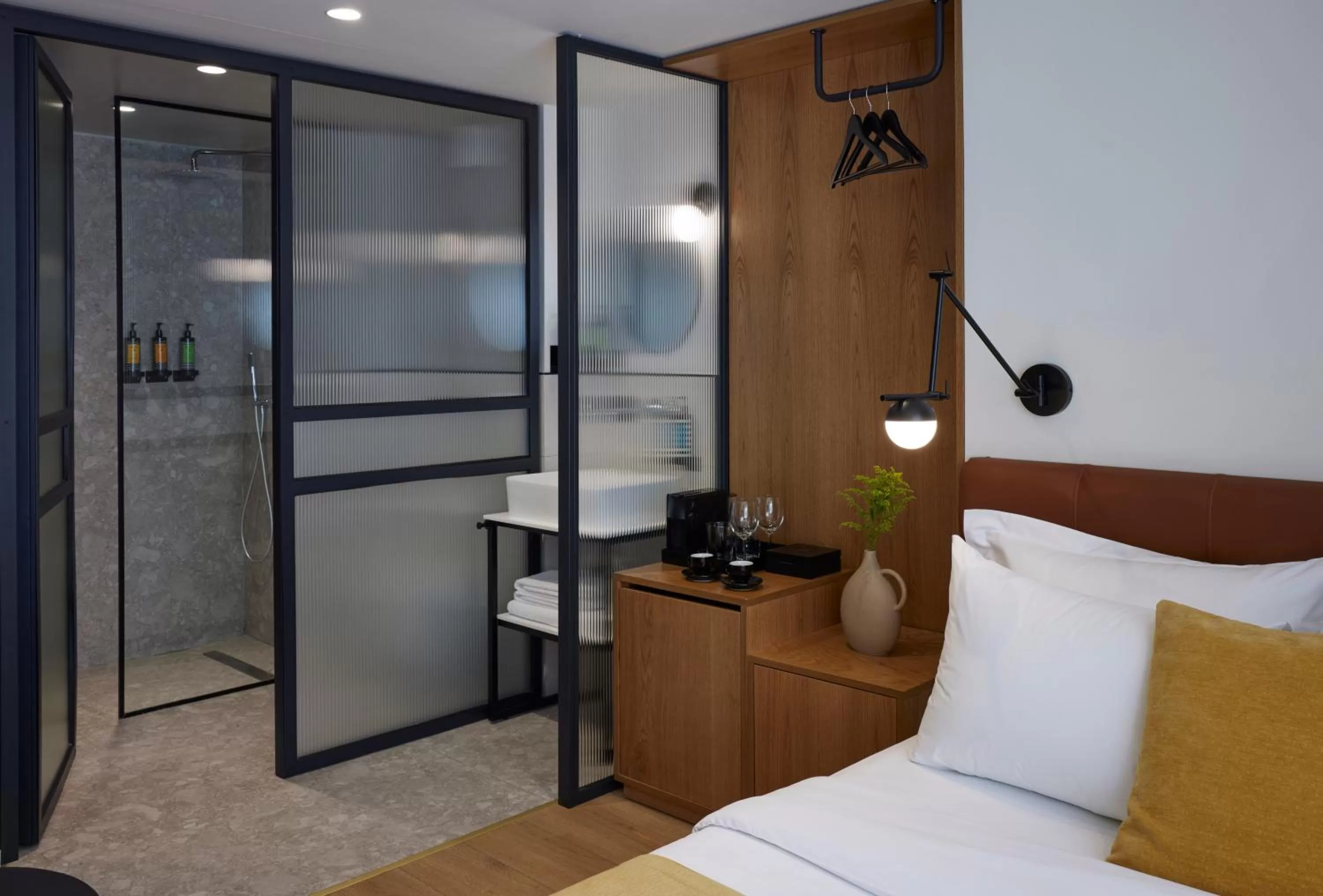 Shower, Bed in Noa Hotel