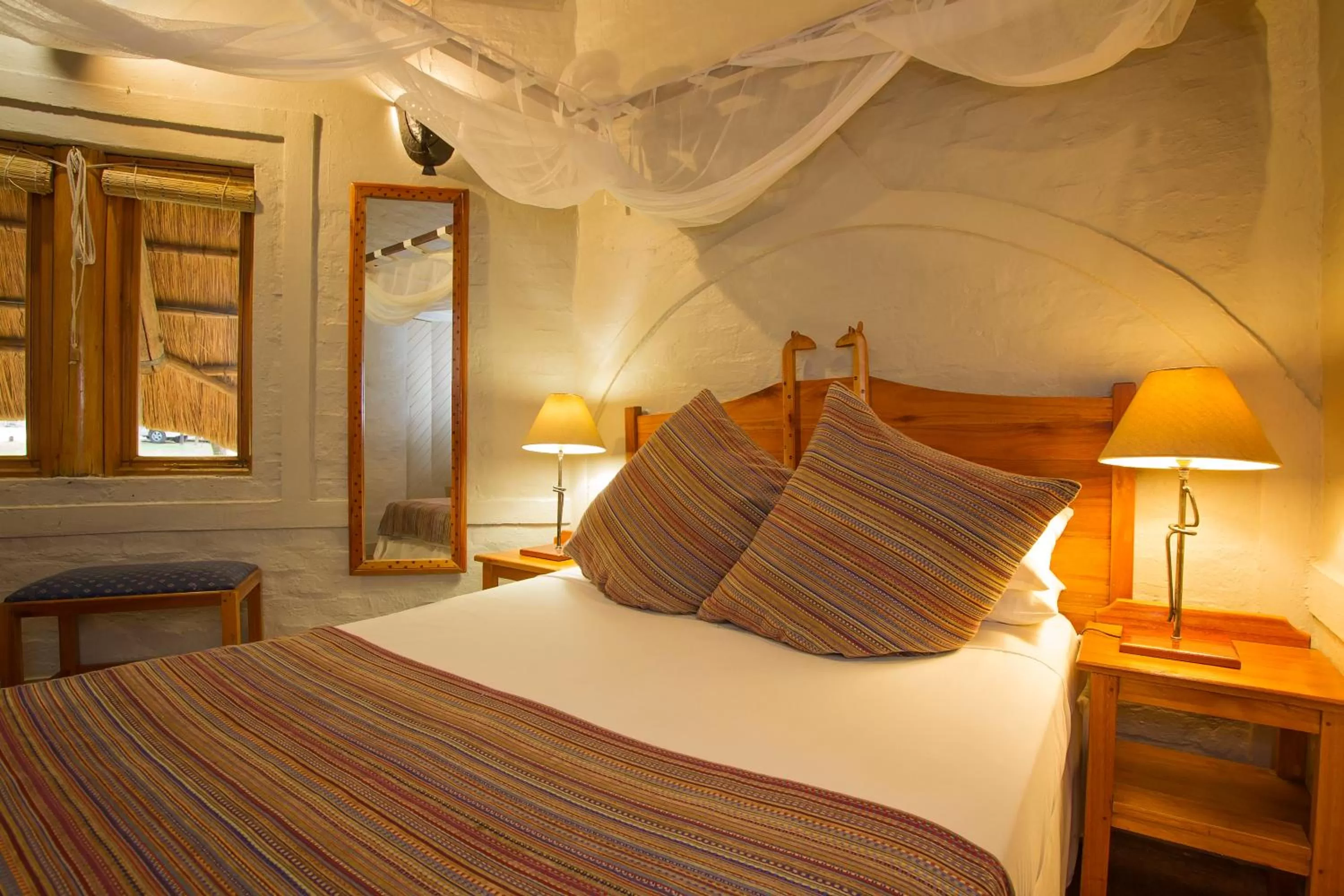 Bed in Lokuthula Lodges