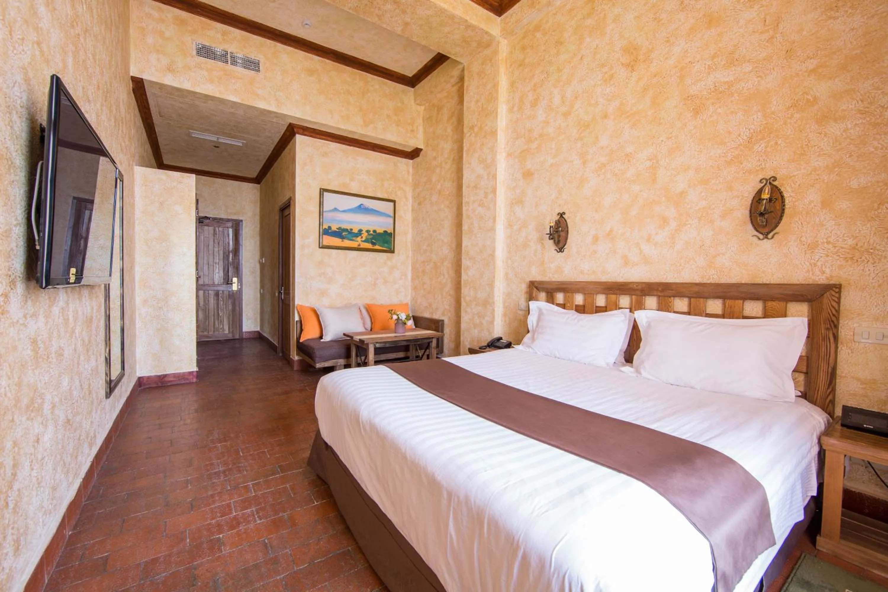 Bed in Caucasus Hotel