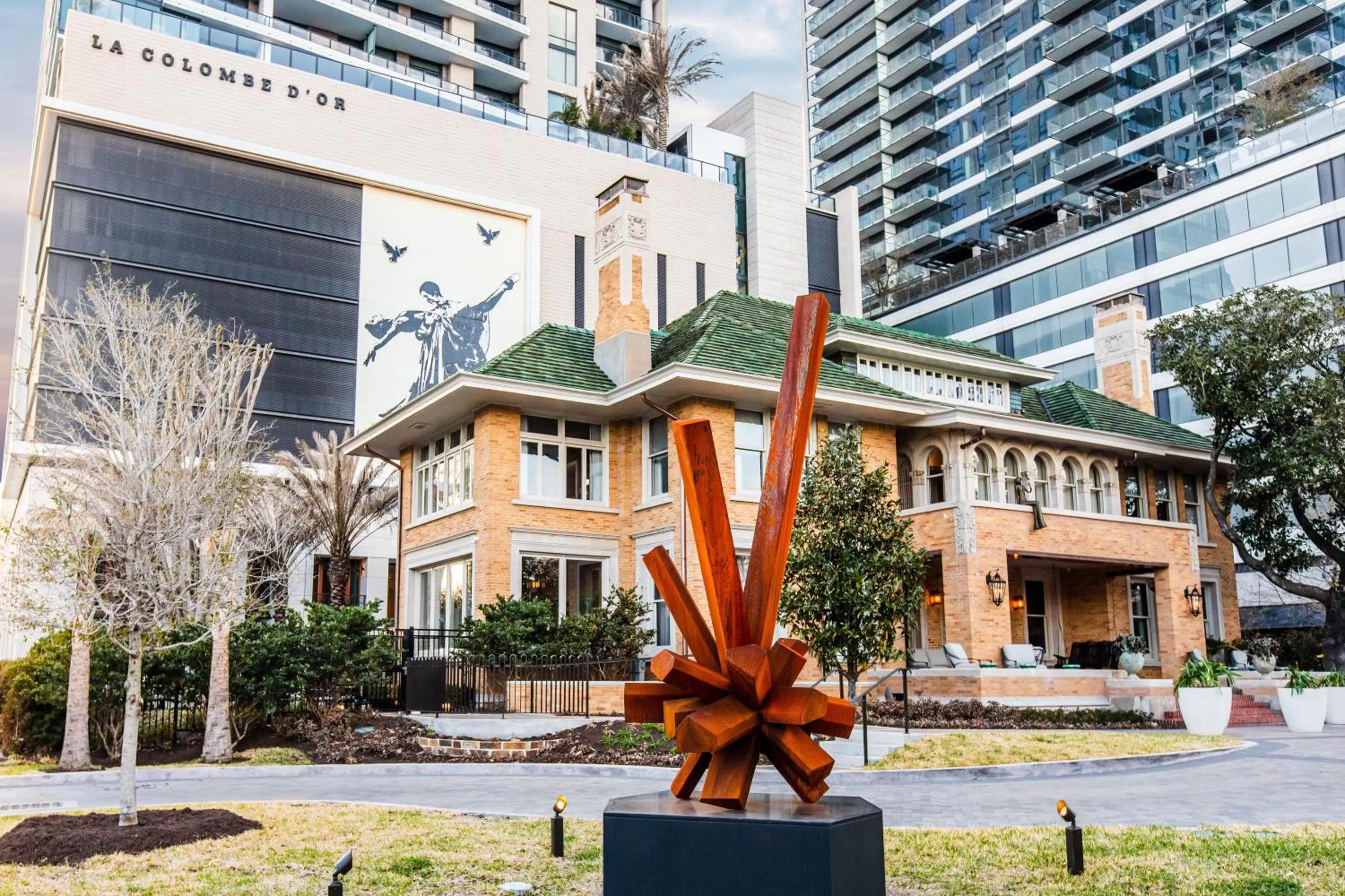 Property building in La Colombe d'Or Hotel