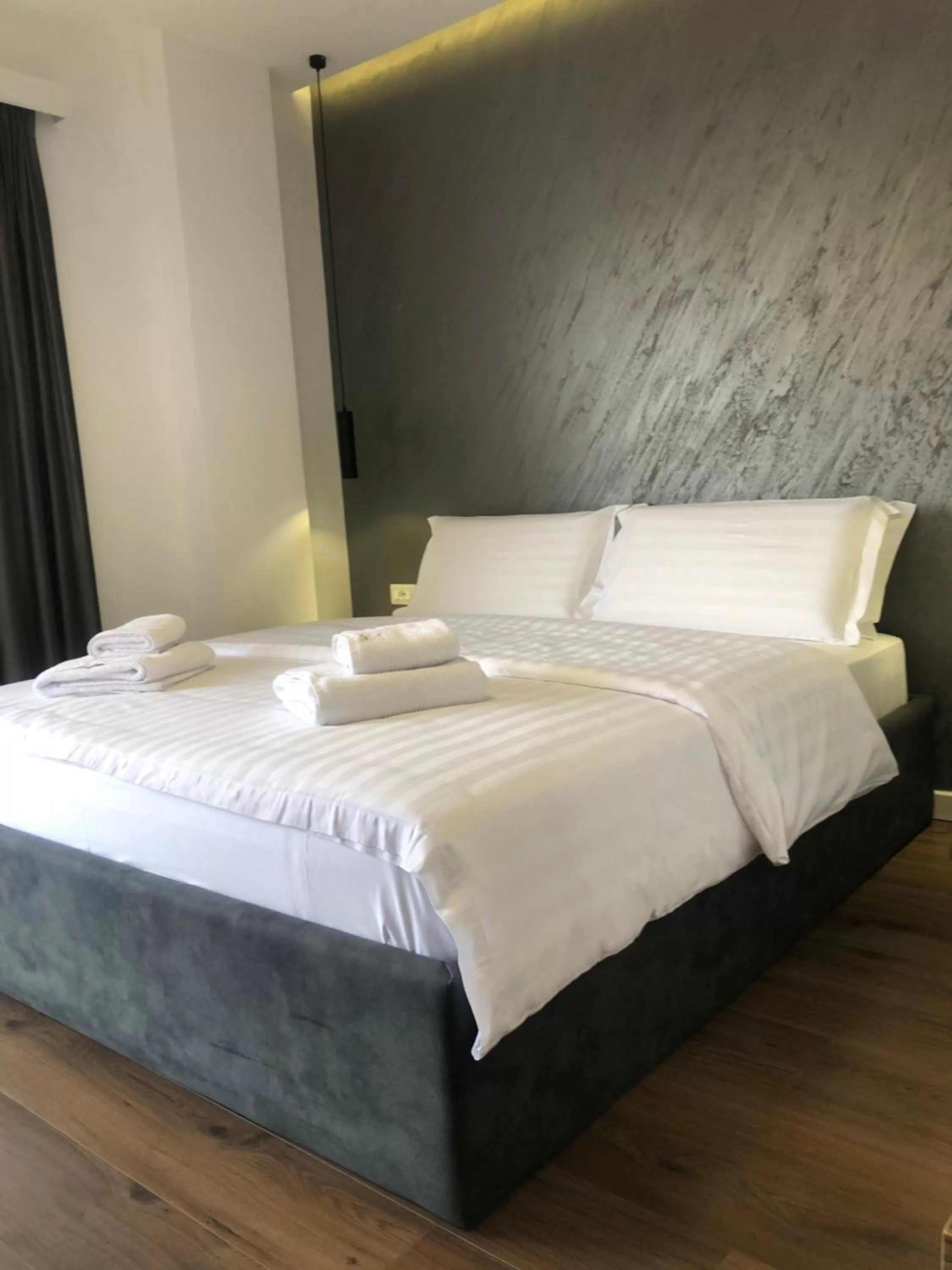 Bed in Grand Hotel Pogradec