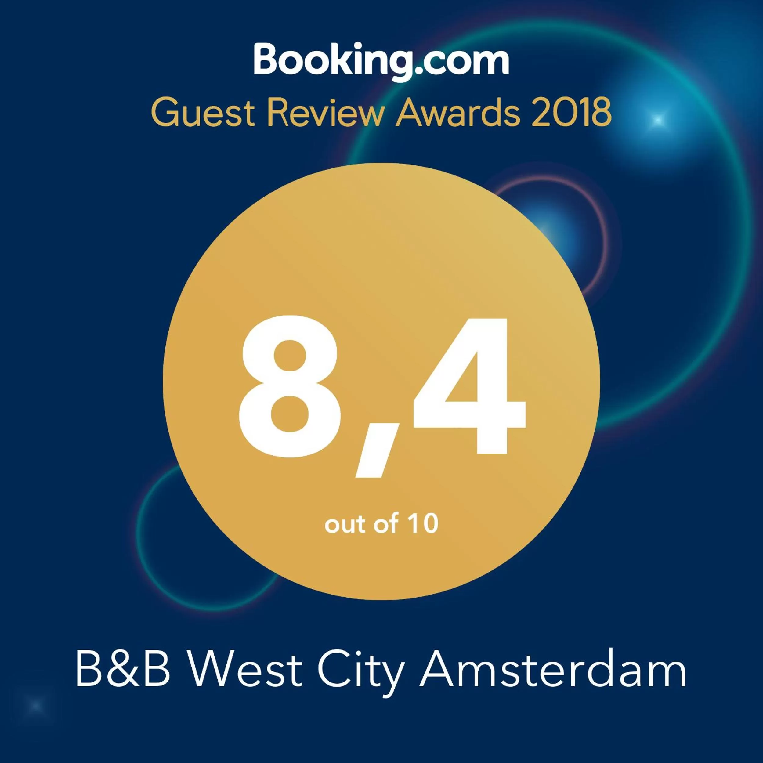 Certificate/Award in B&B West City Amsterdam