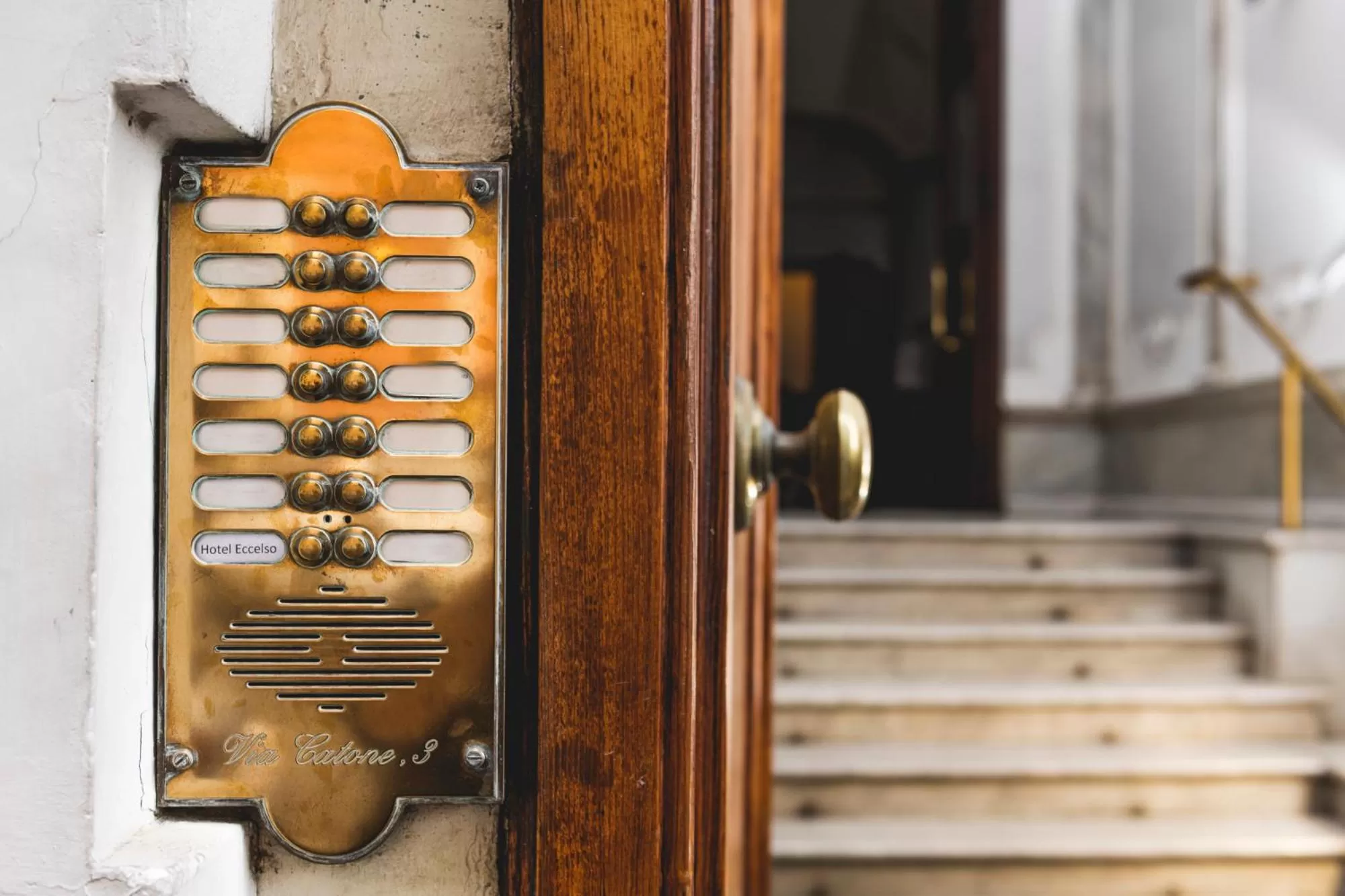 Facade/entrance in Eccelso Hotel