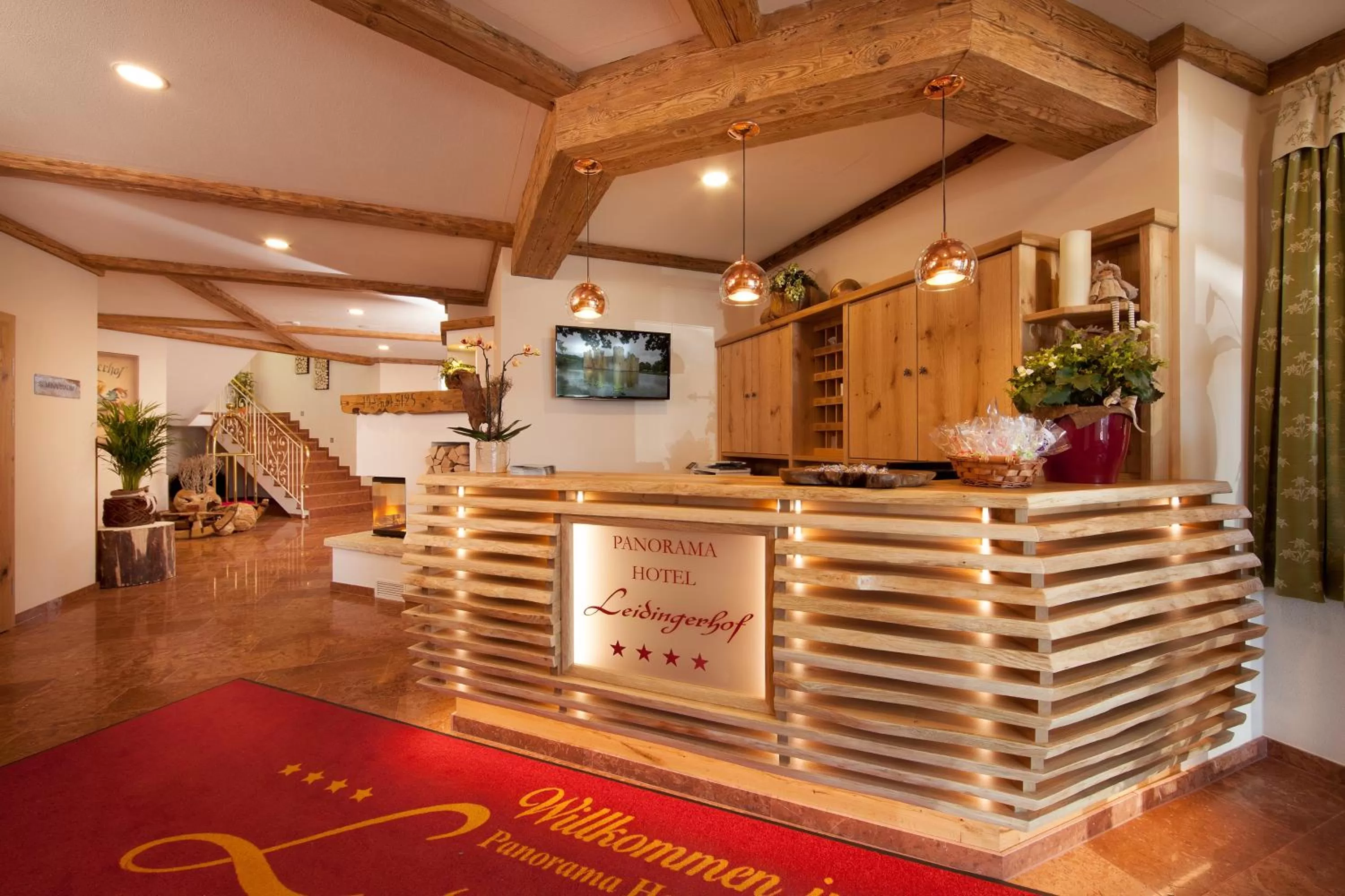 Lobby or reception, Lobby/Reception in Panorama Hotel Gasthof Leidingerhof
