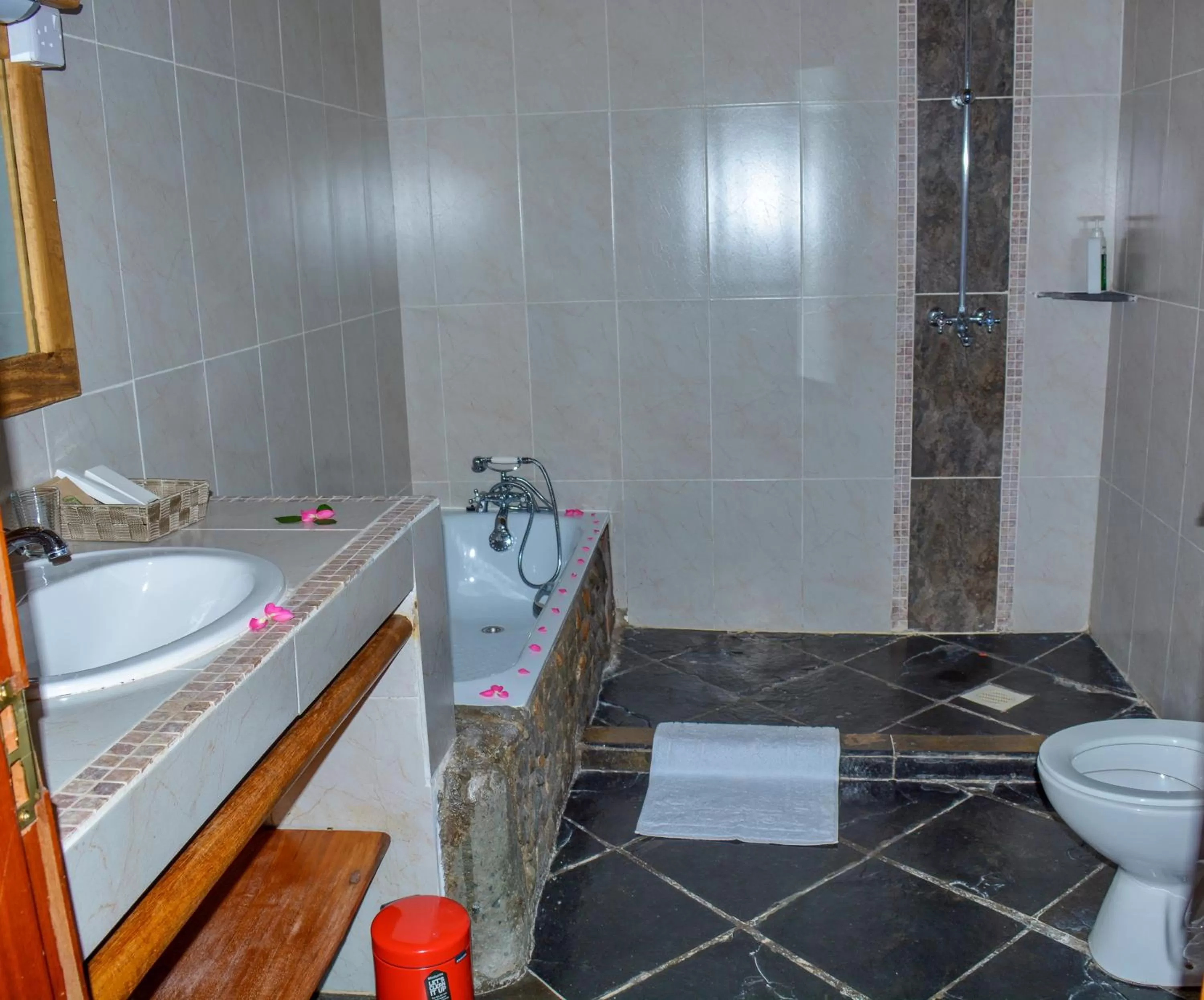 Bathroom in Mwanzo Lodge