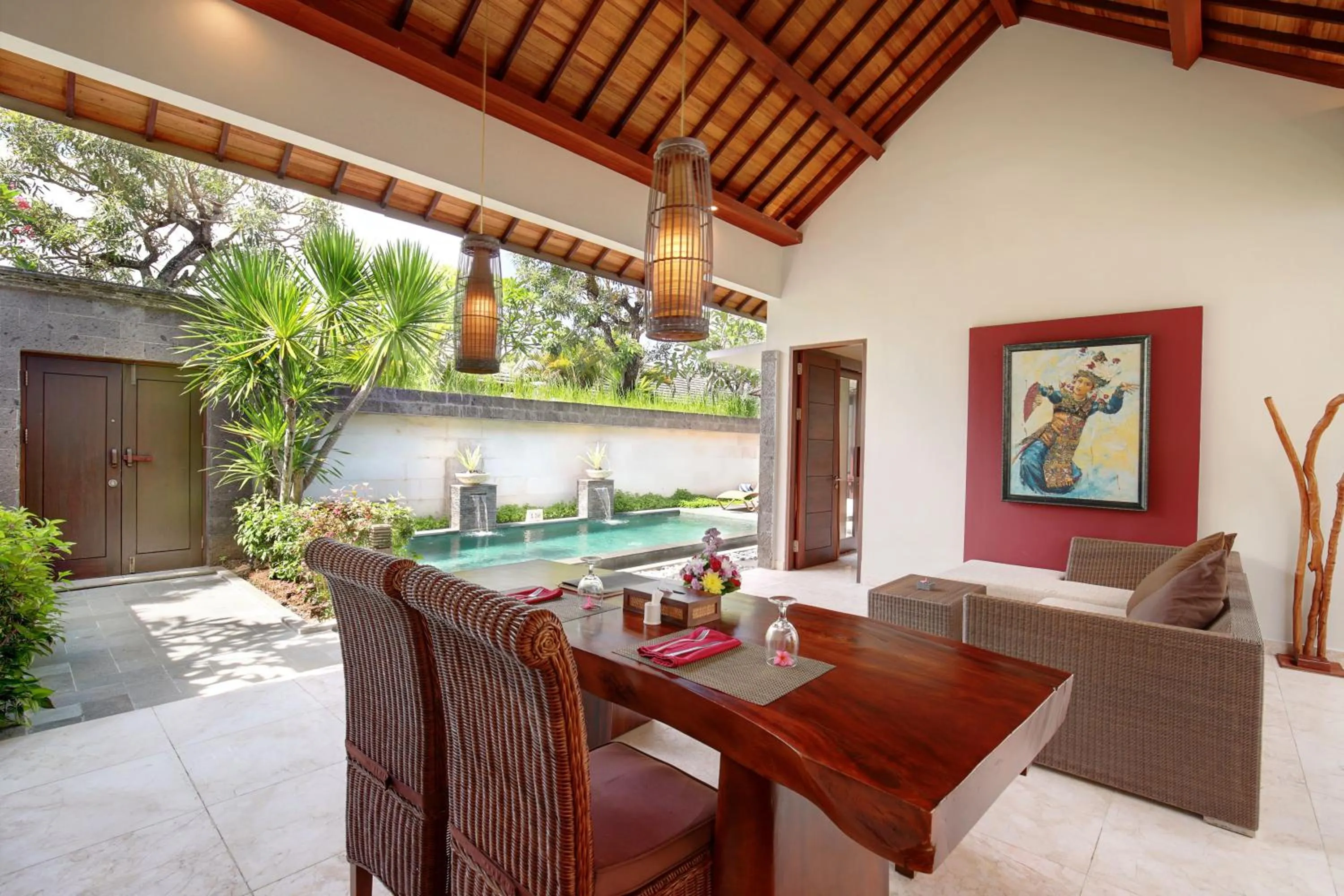 Living room in Lumbini Luxury Villas and Spa