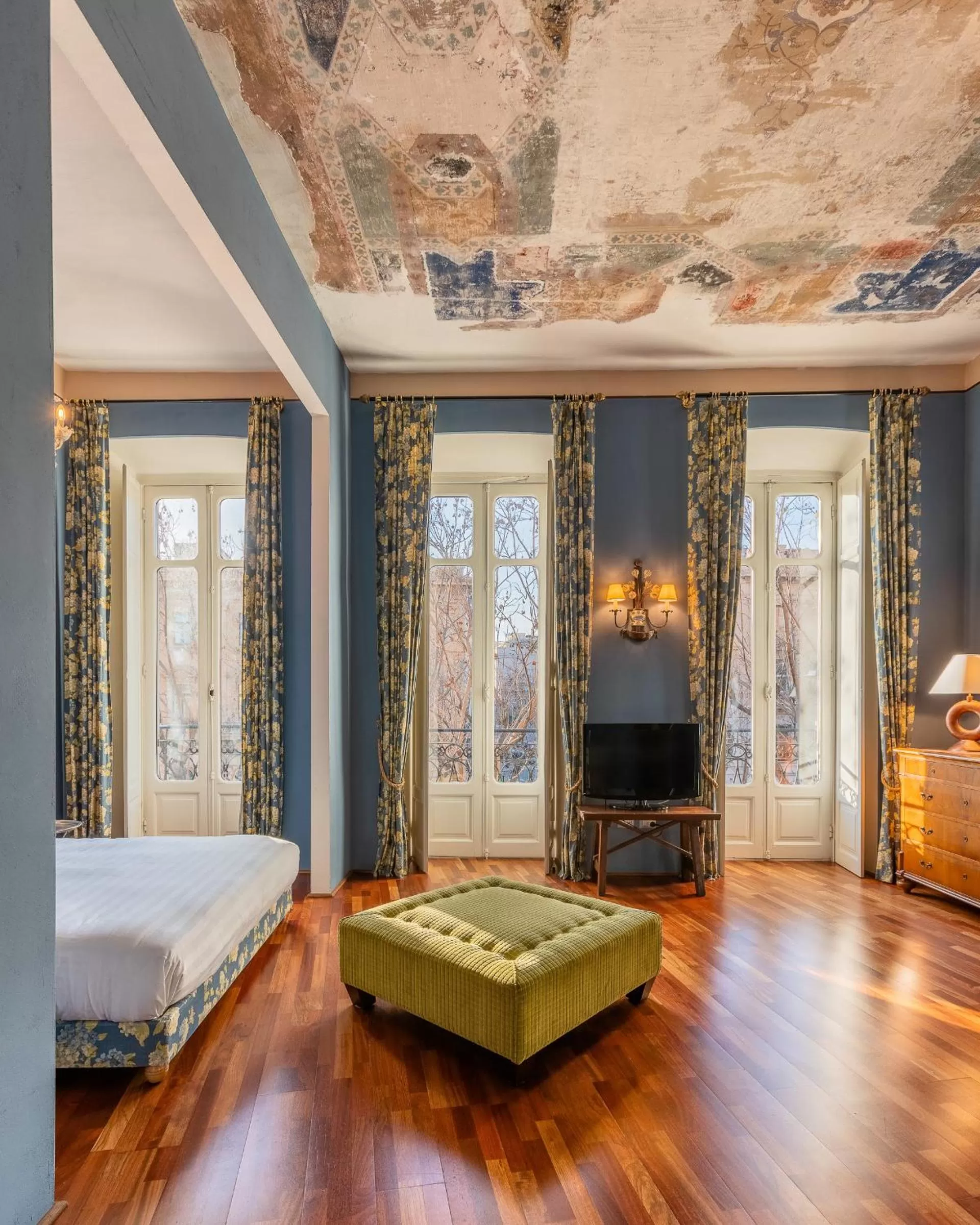 Bed in Bellezza Suites