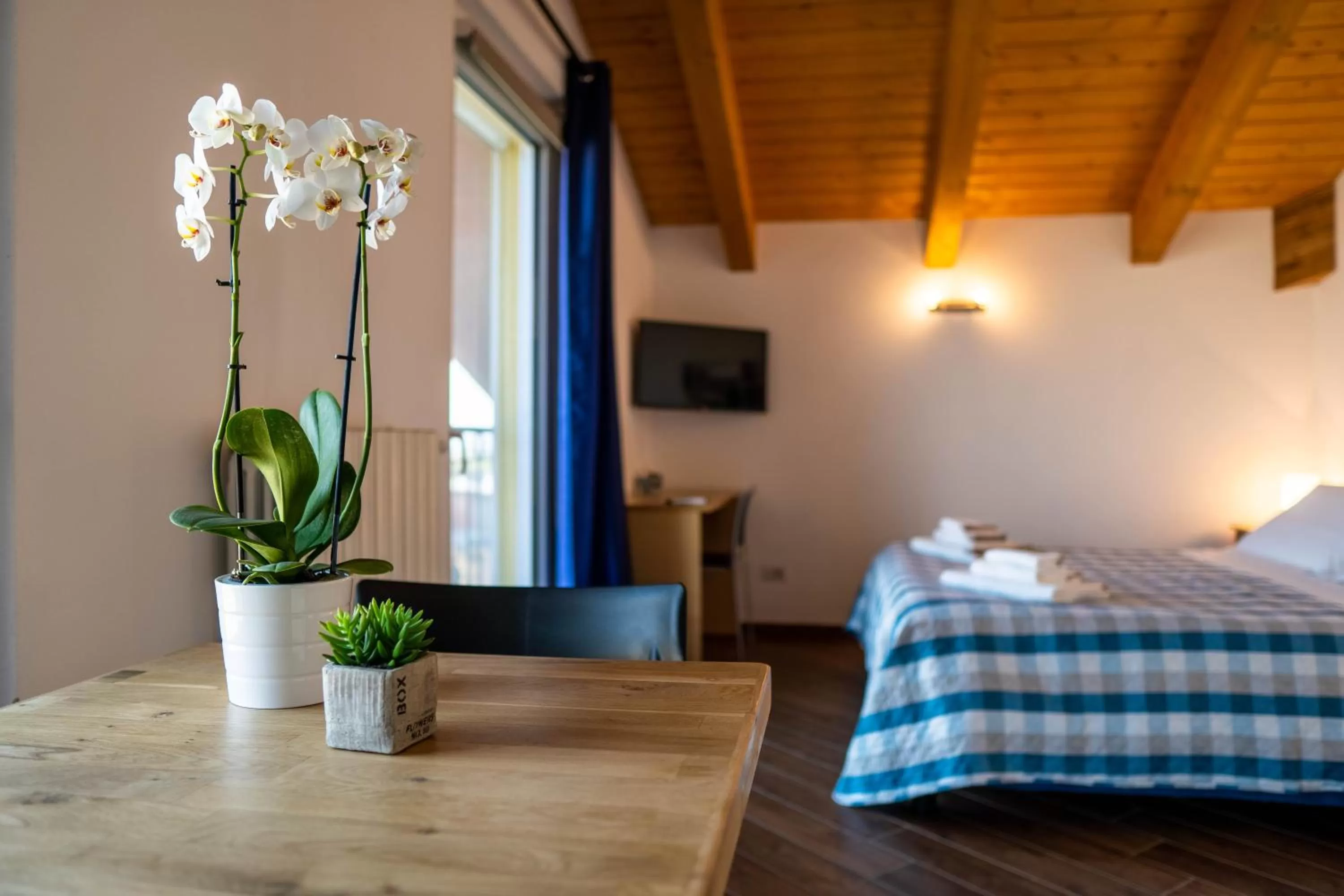 Photo of the whole room, Bed in Residence Le Palme