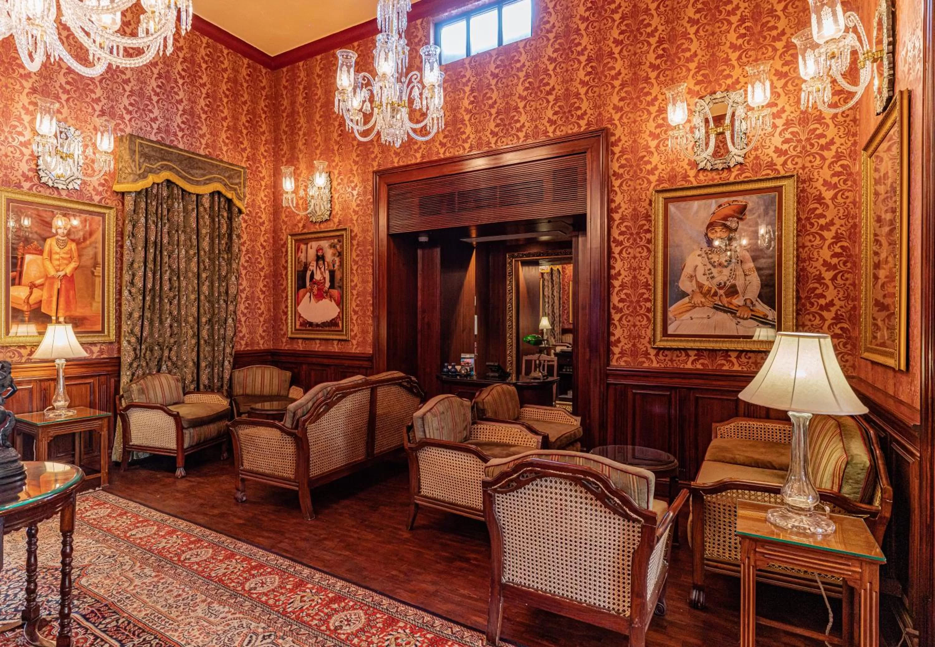 Lobby or reception in Ajit Bhawan - A Palace Resort