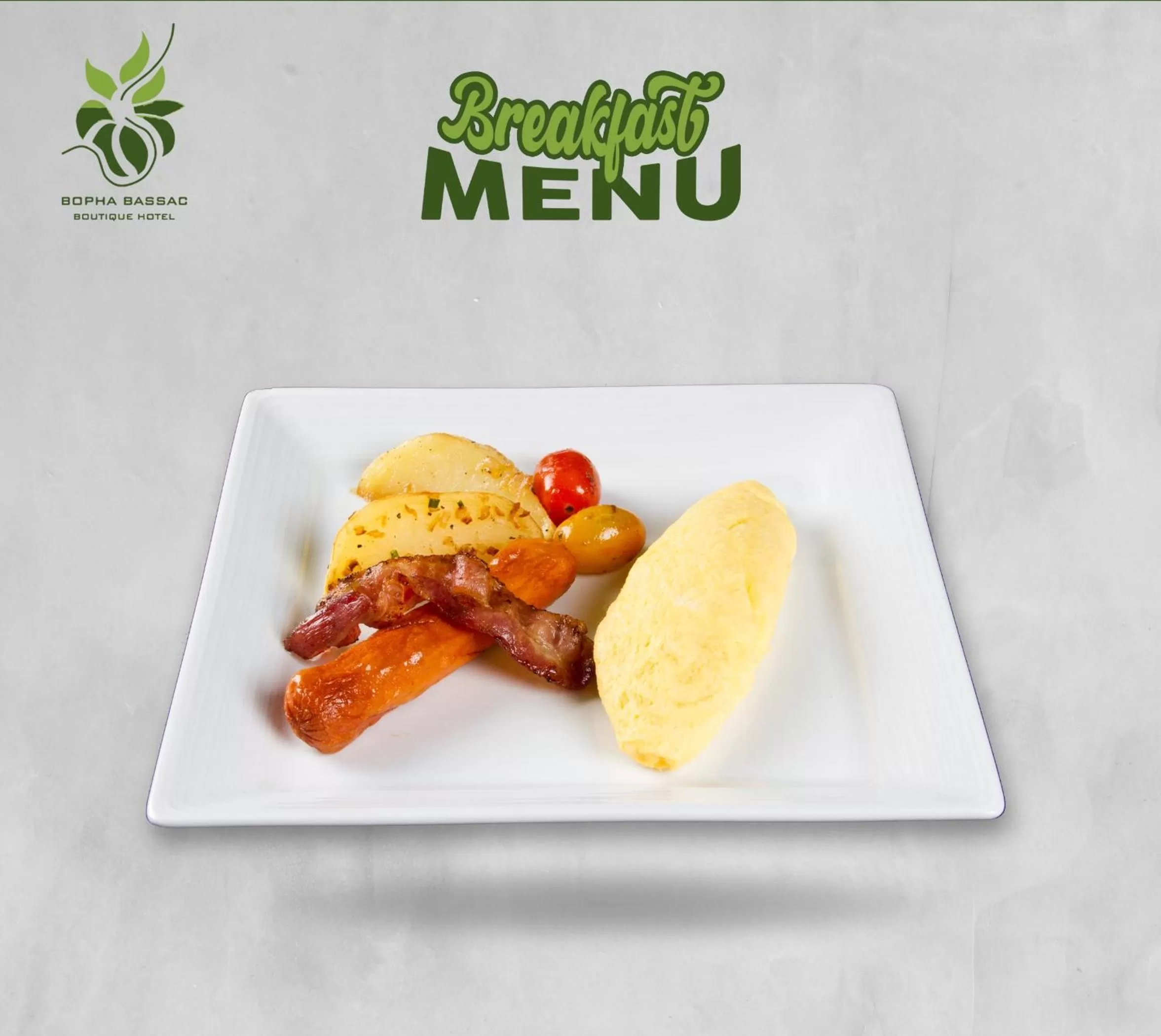 Breakfast in Bopha Bassac Boutique Hotel