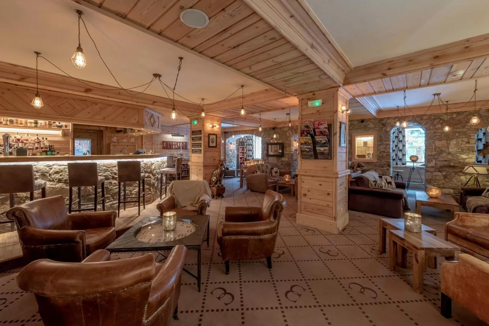 Lounge or bar in Hotel La Chaudanne