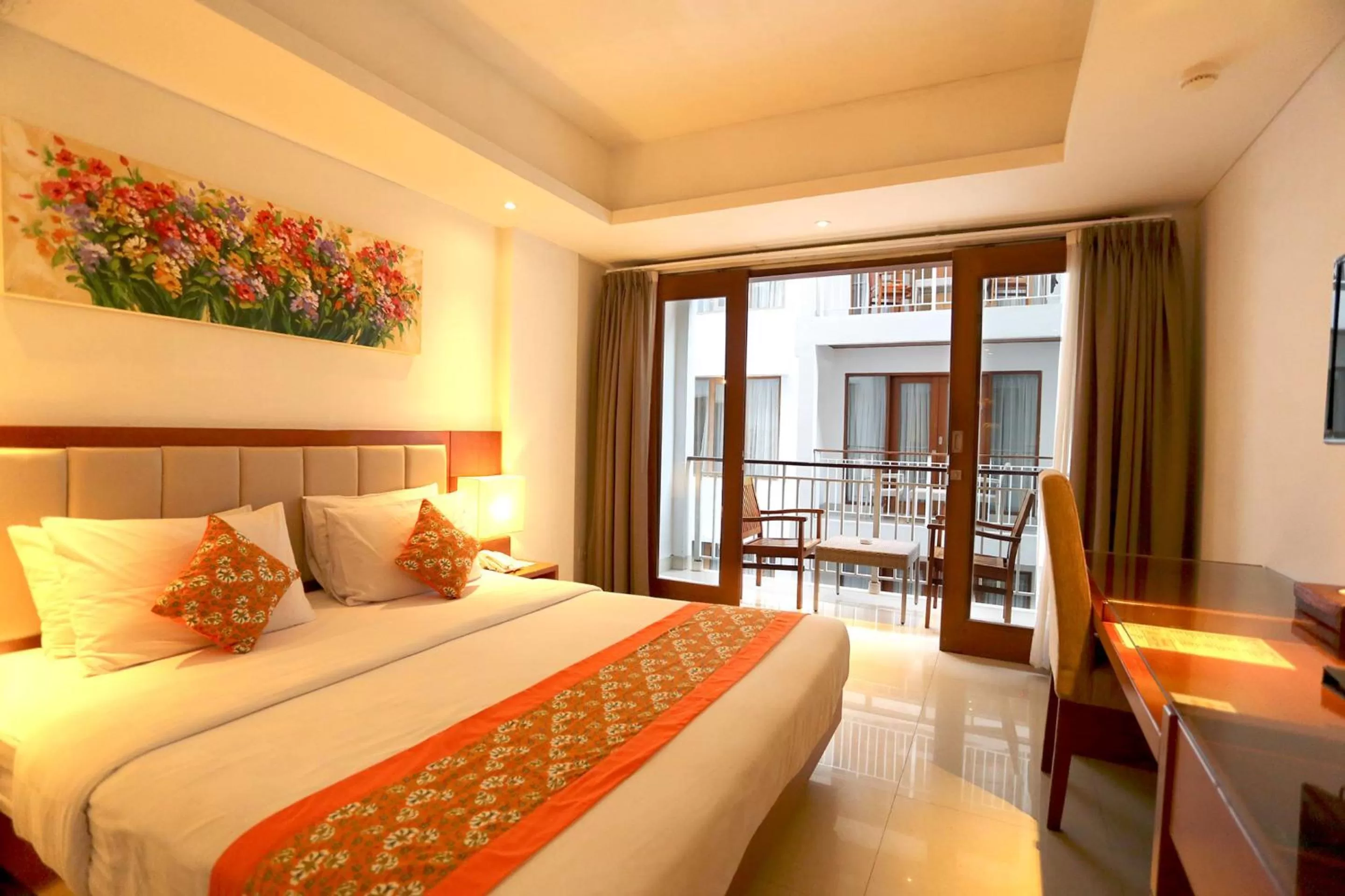 Deluxe Room with Balcony in The Sun Hotel & Spa Legian - CHSE Certified