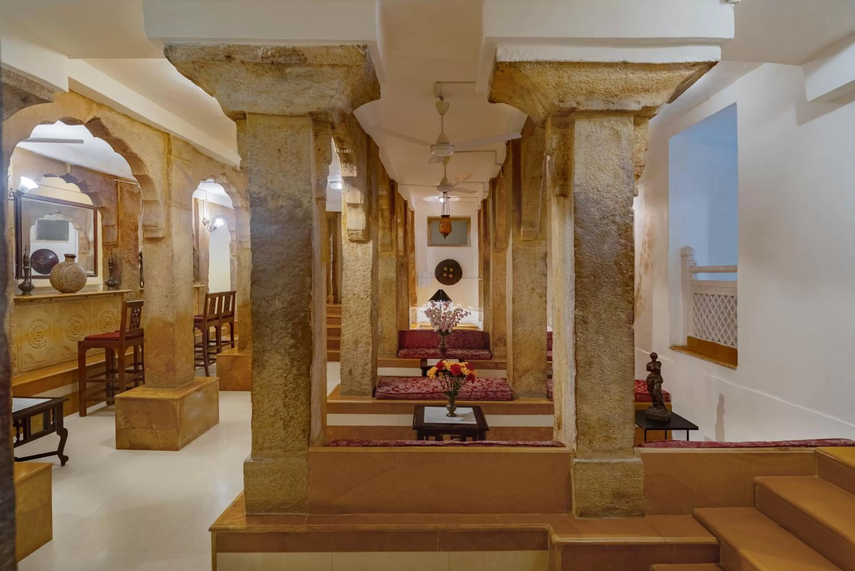 Lobby or reception in WelcomHeritage Mandir Palace