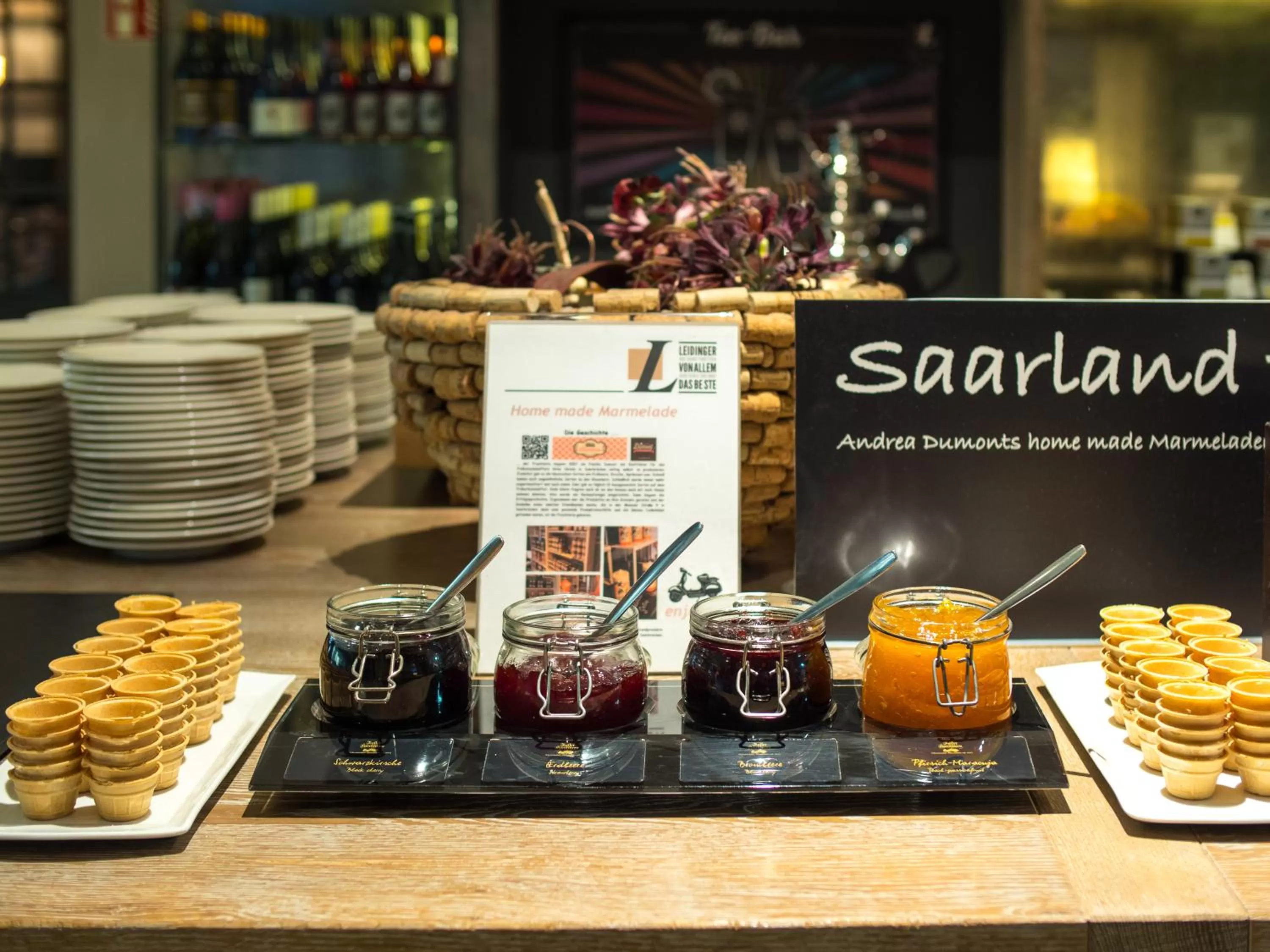 Buffet breakfast in Domaine Leidinger