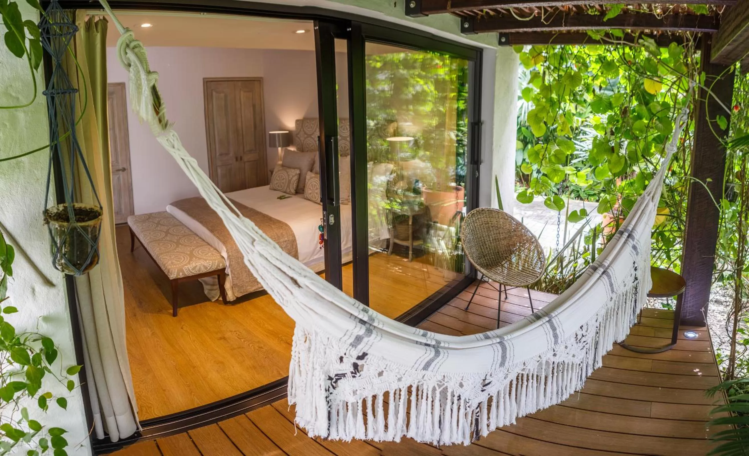 Balcony/Terrace, Bed in Patio del Mundo