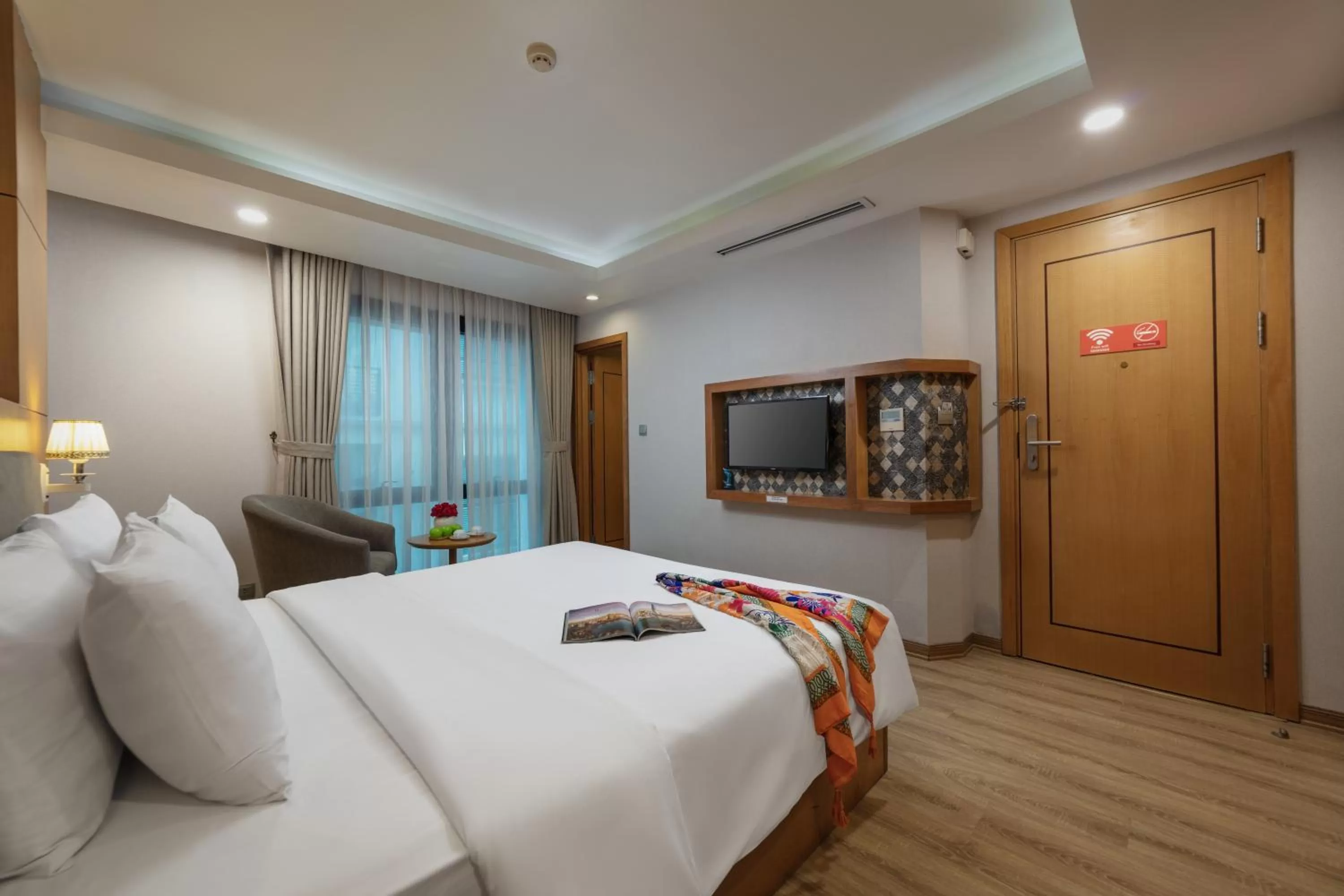 Bed in HALO HANOI HOTEL