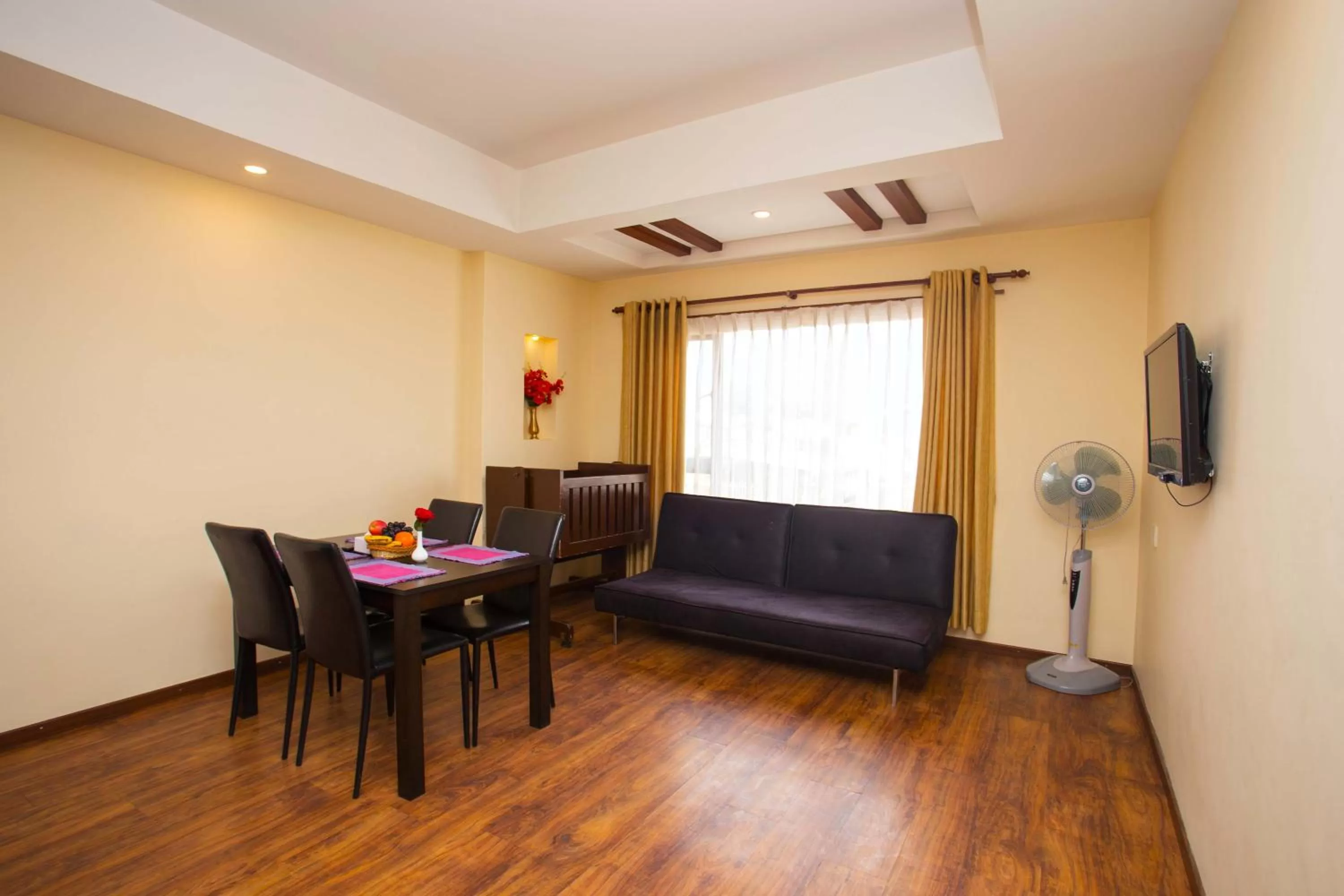 Seating area in Hotel Jay Suites