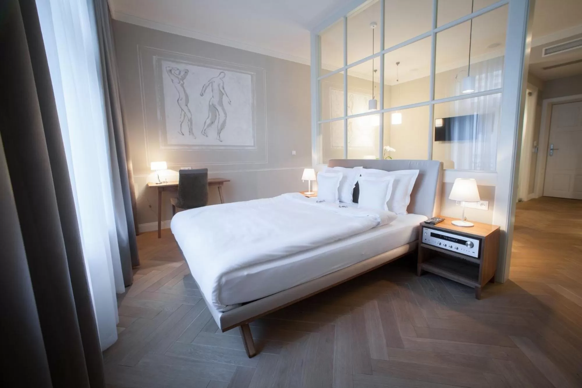 Bedroom, Bed in Apartamenty Bracka 6