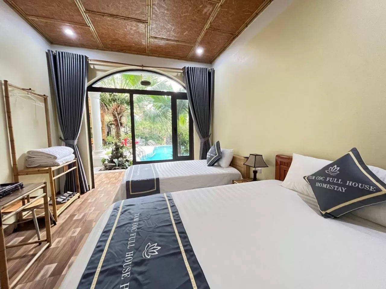 Bed in Tam Coc Full House Homestay