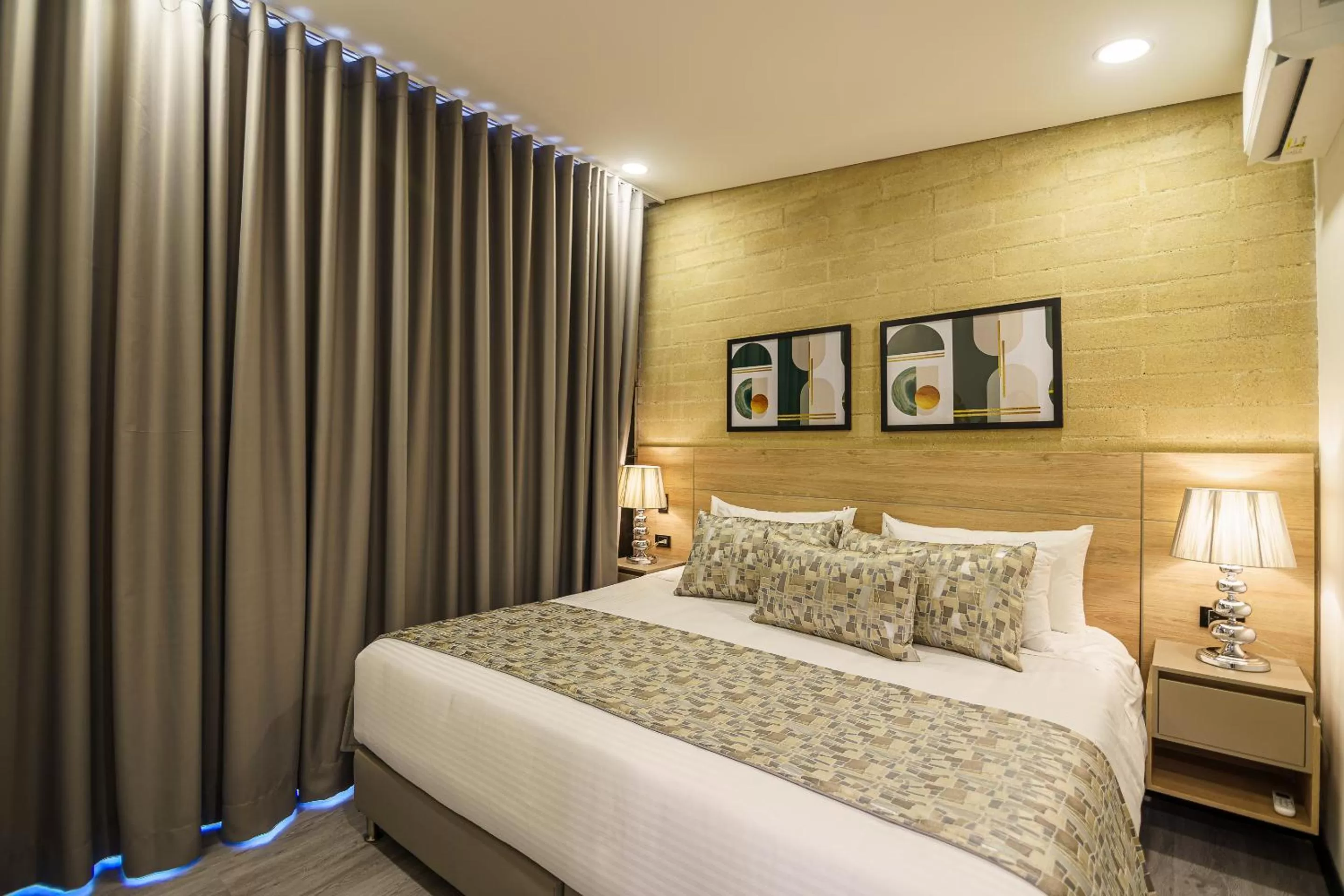 Bed in First Class Hotel