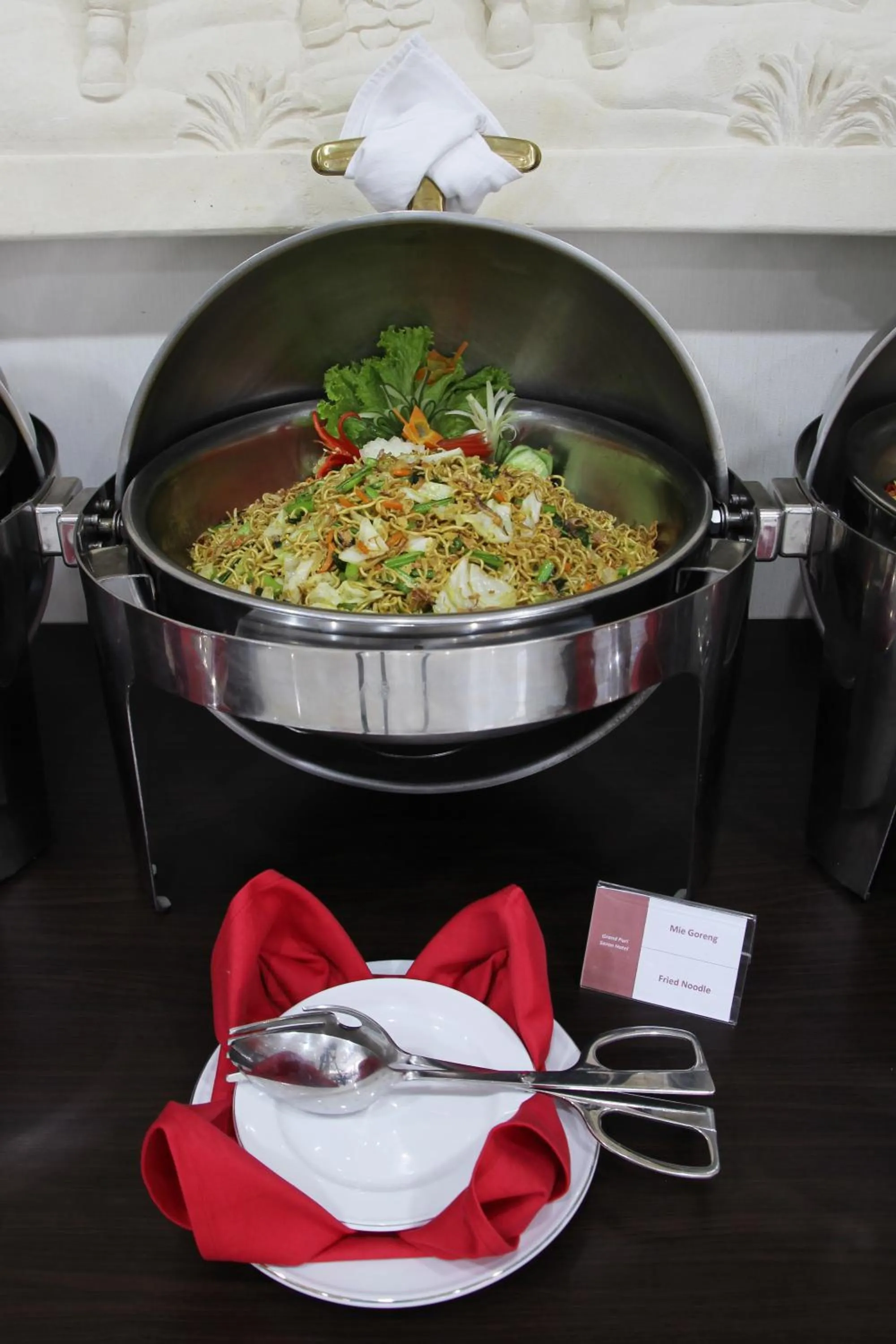 Asian breakfast in Grand Puri Saron Hotel Yogyakarta