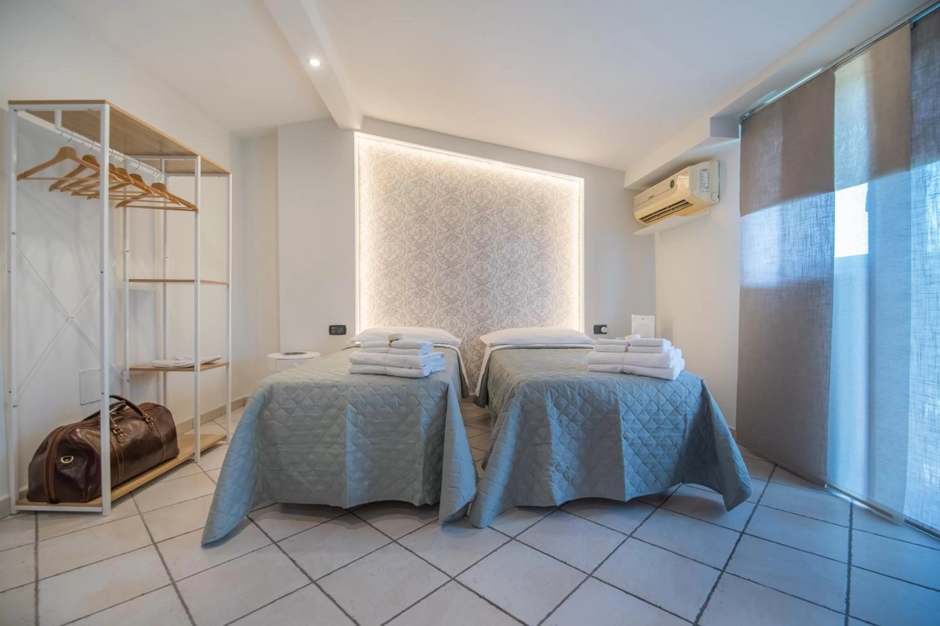 Bed in Villa Rocla guest house Pompei